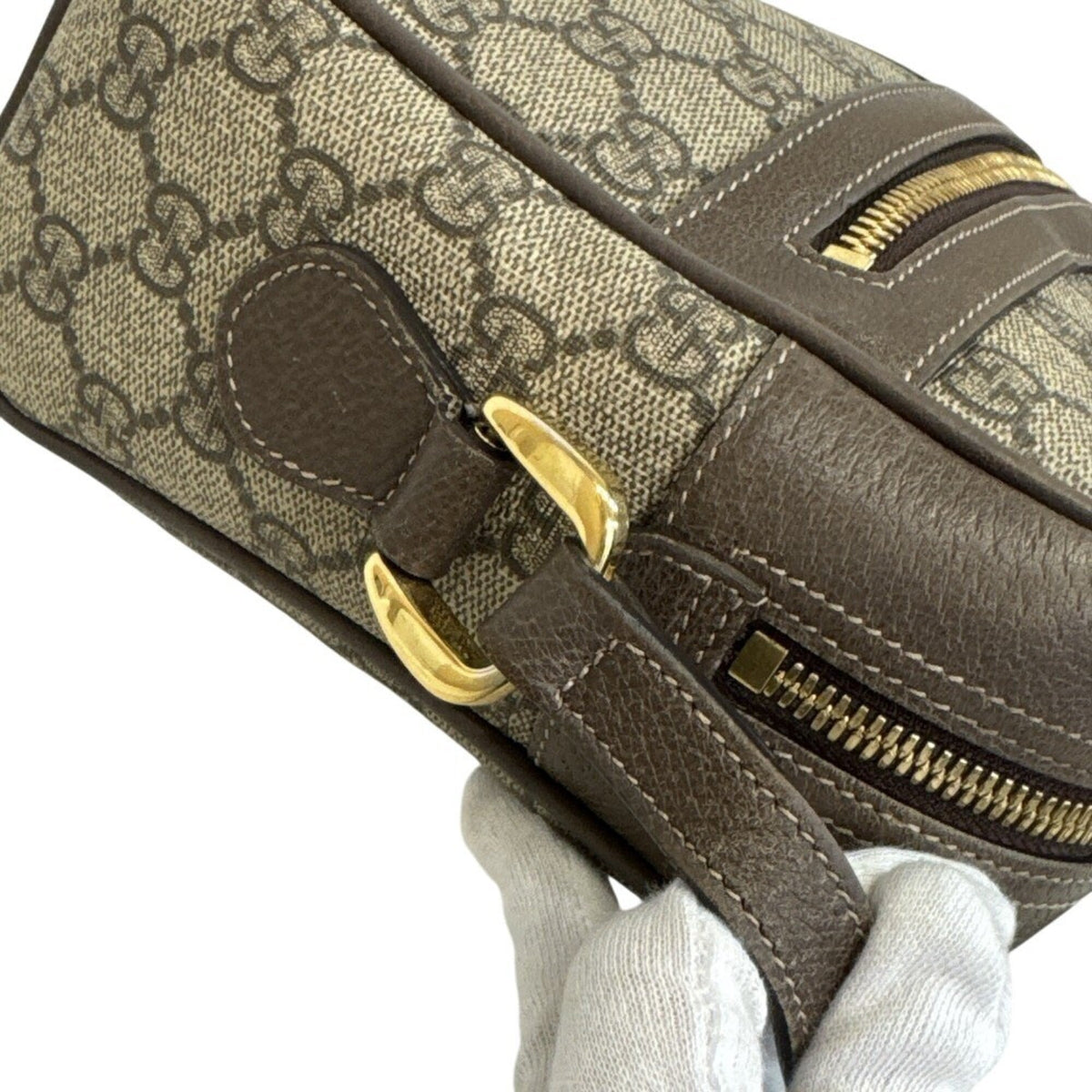Gucci Brown Pvc Shoulder Bag (Pre-Owned)