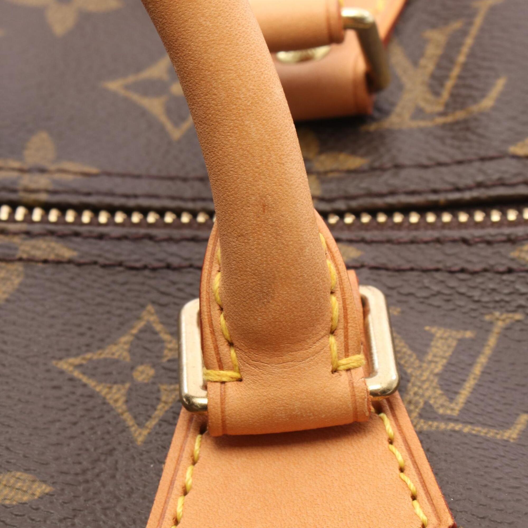 Louis Vuitton Brown Monogram Coated Canvas Leather Handbag (Pre-Owned)