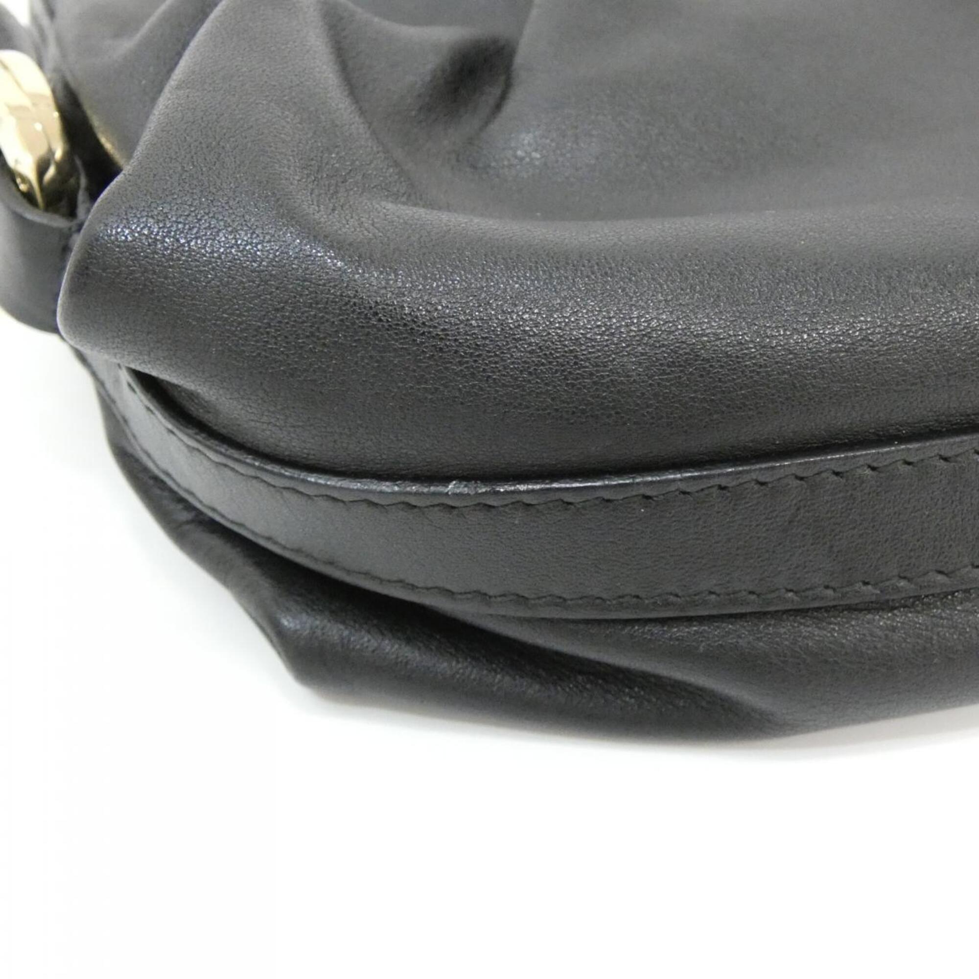 Bvlgari Black Leather Shoulder Bag (Pre-Owned)