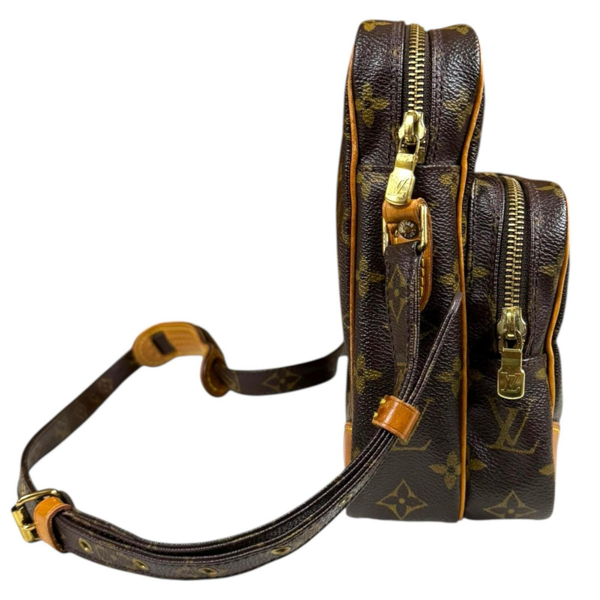 Louis Vuitton Brown Monogram Canvas Shoulder Bag (Pre-Owned)
