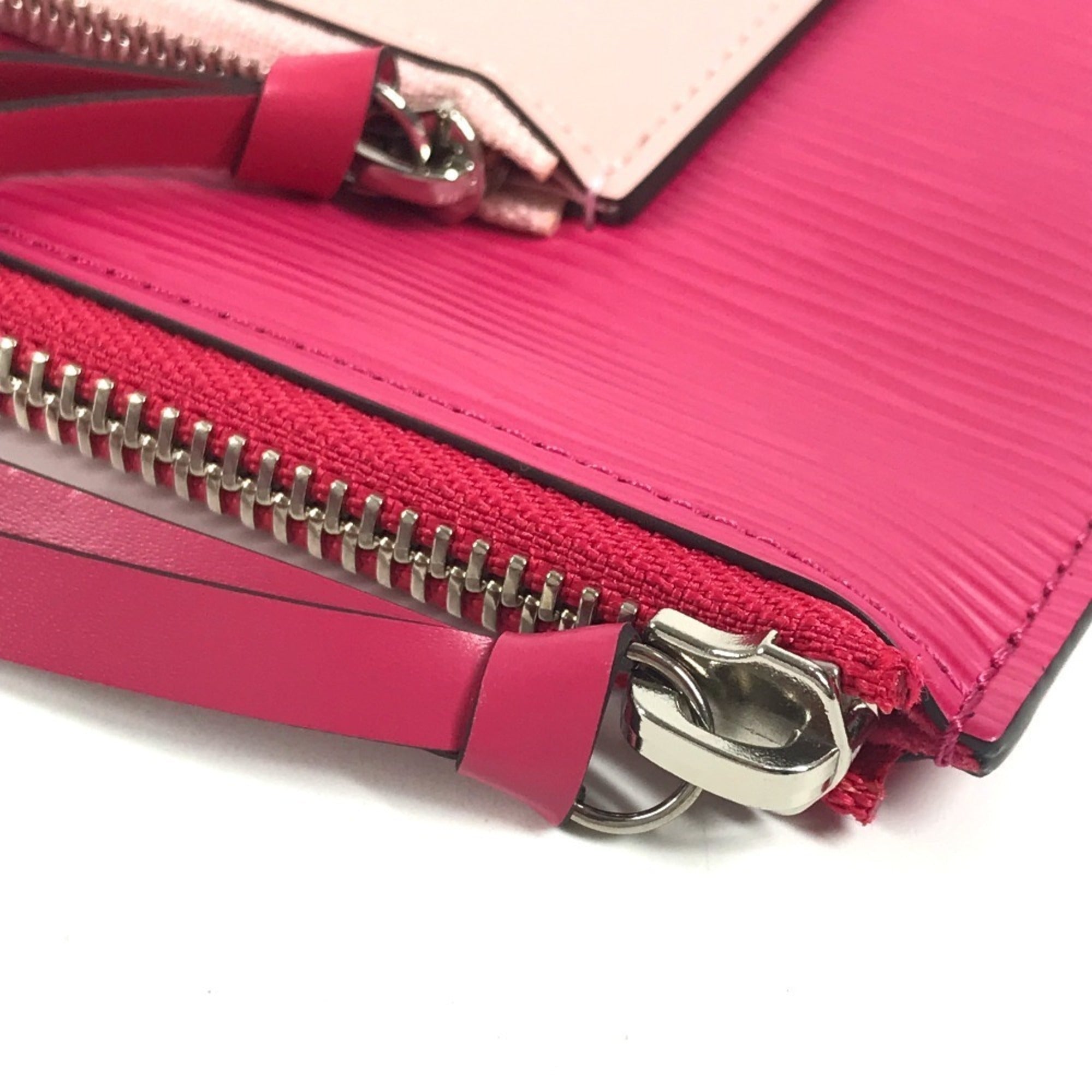 Louis Vuitton Coquelicots Pink Red Color Epi Leather Clutch Bag Handbag Pochette Pouch (Pre-Owned)
