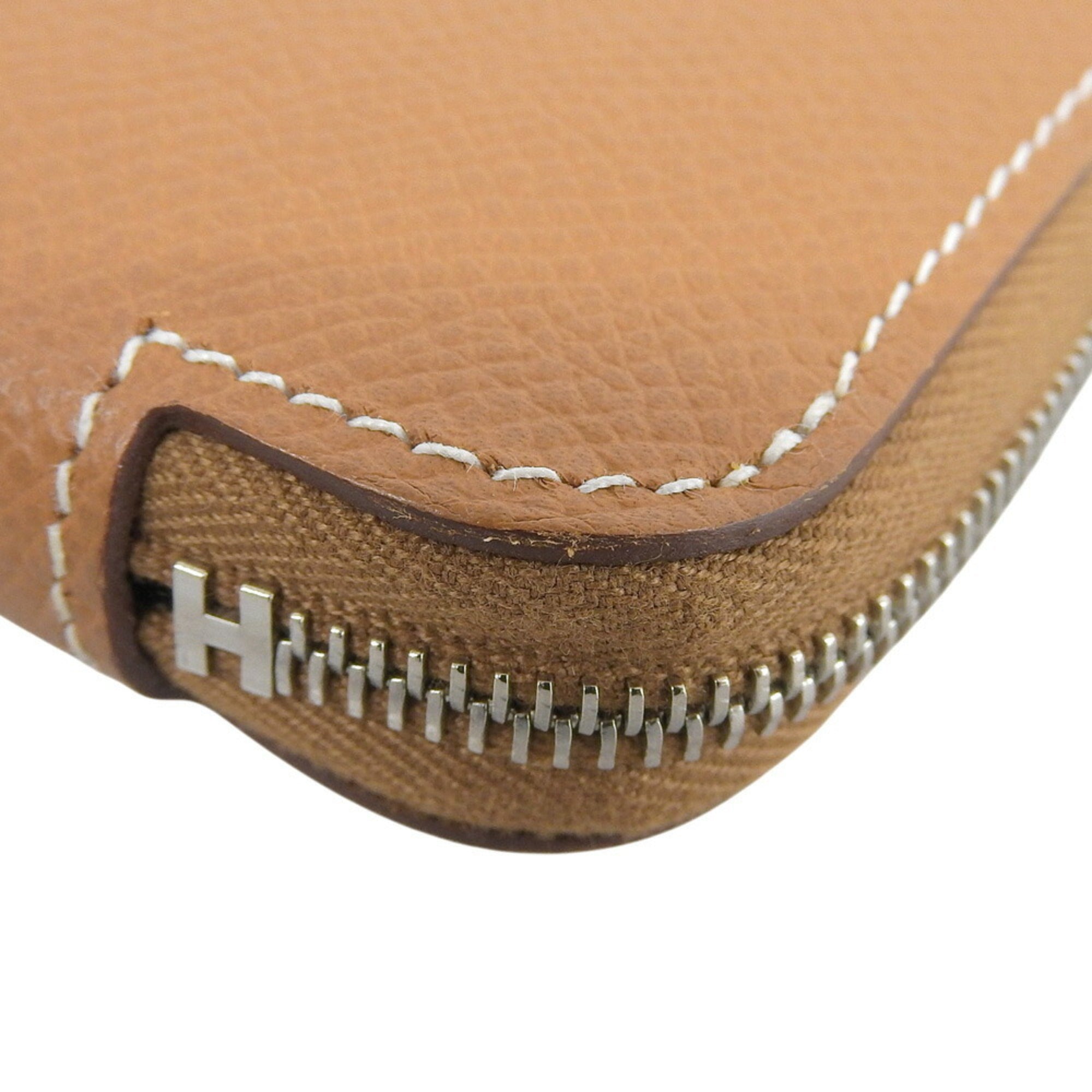 Hermes Brown Epsom Leather Coin Purse/Coin Case (Pre-Owned)