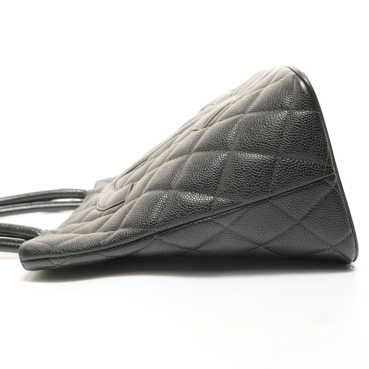 Chanel Black Grained Calfskin Tote Bag (Pre-Owned)