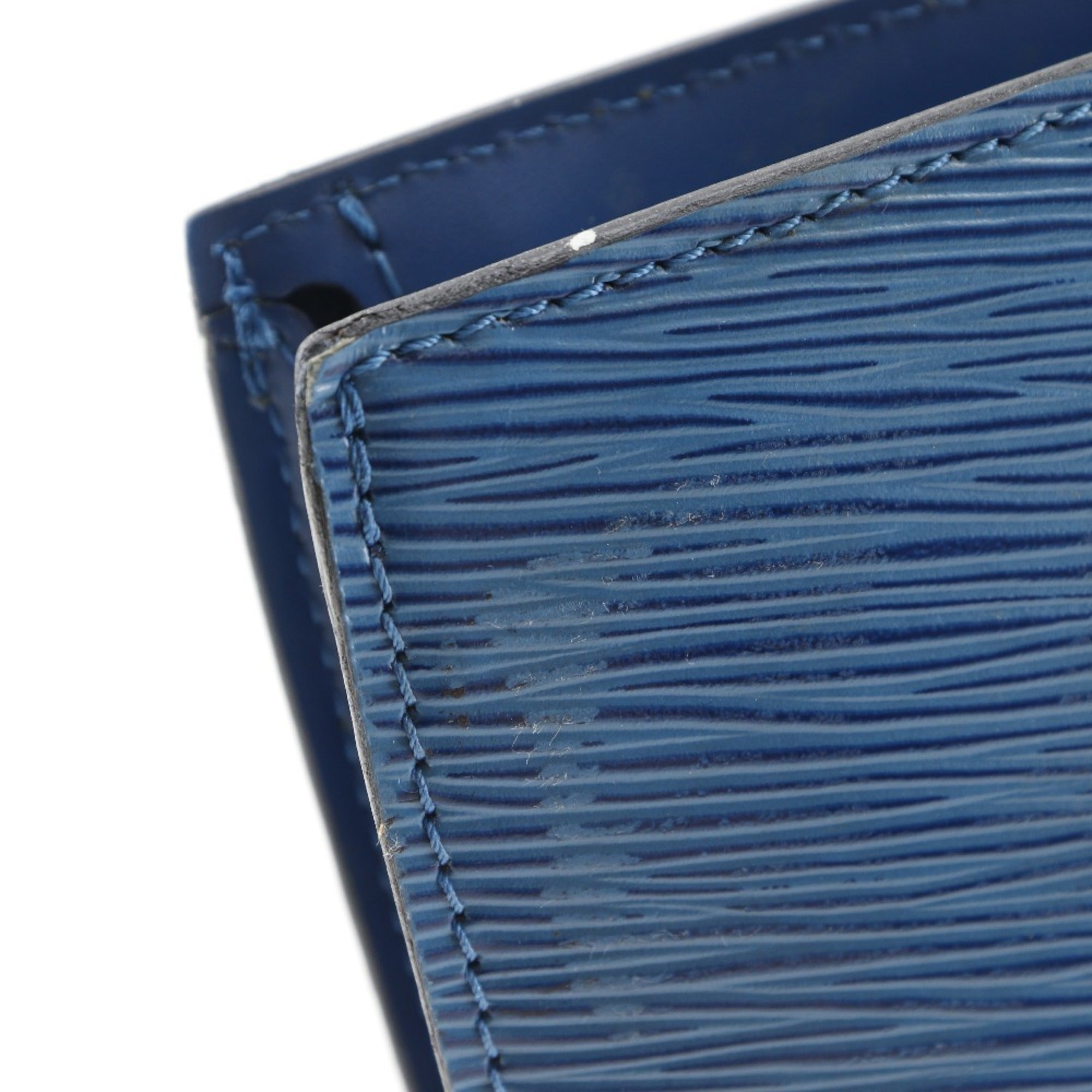 Louis Vuitton Epi Blue Toledo Blue Epi Leather Handbag (Pre-Owned)