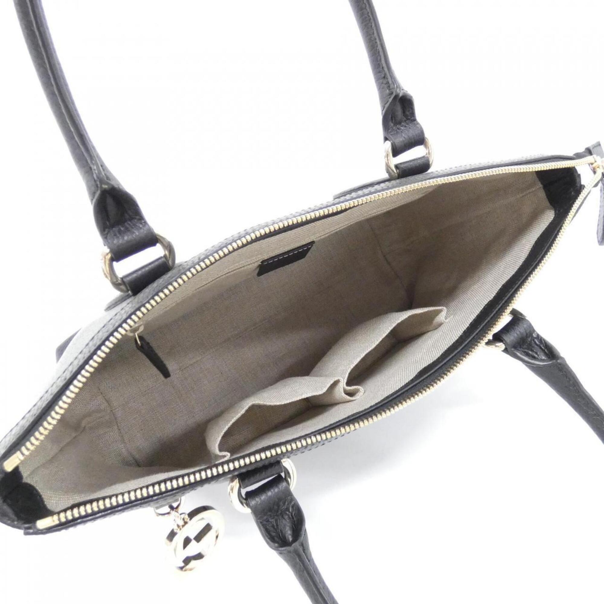 Gucci Black Leather Handbag (Pre-Owned)