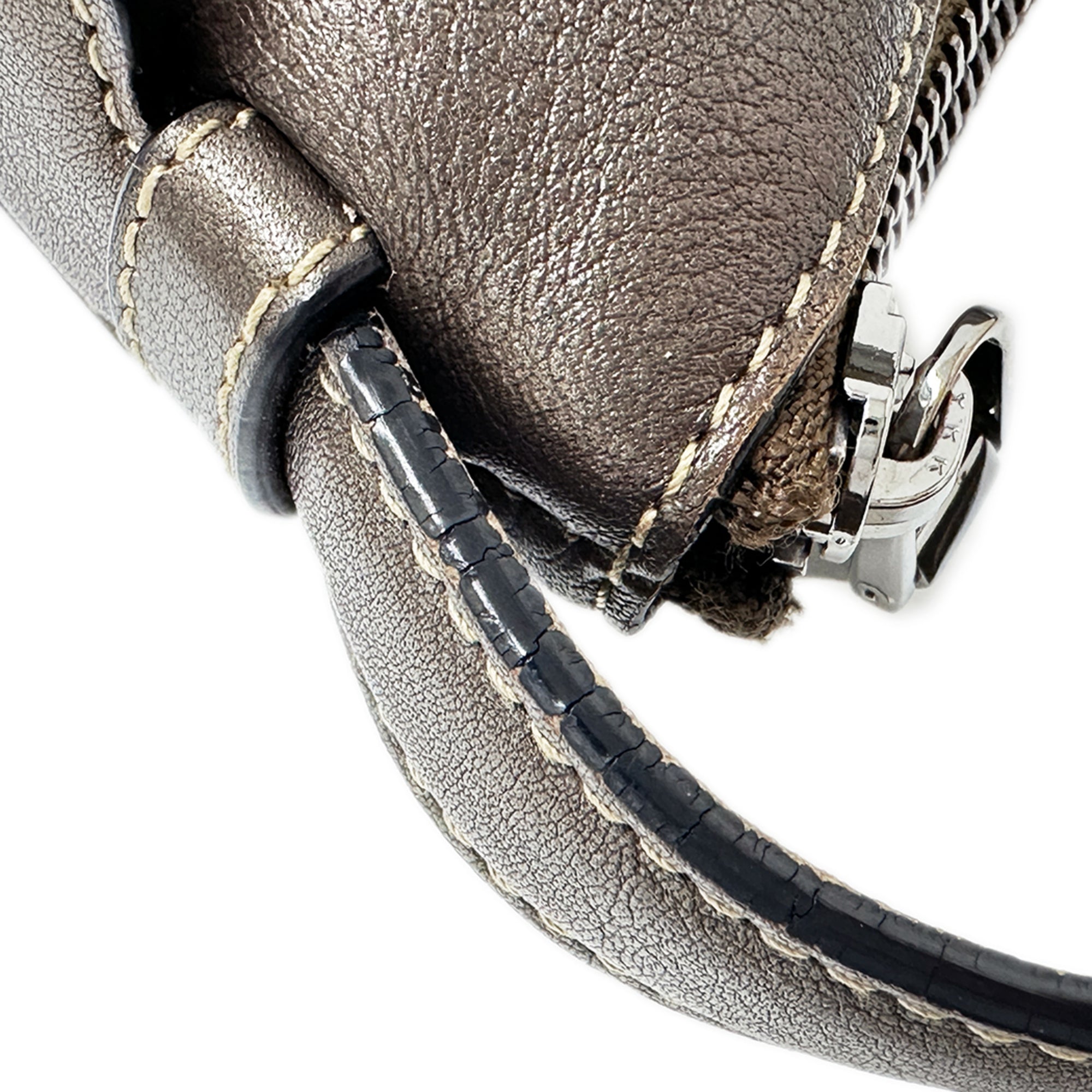 Loewe Brown Metallic Leather Handbag Shoulder Bag (Pre-Owned)