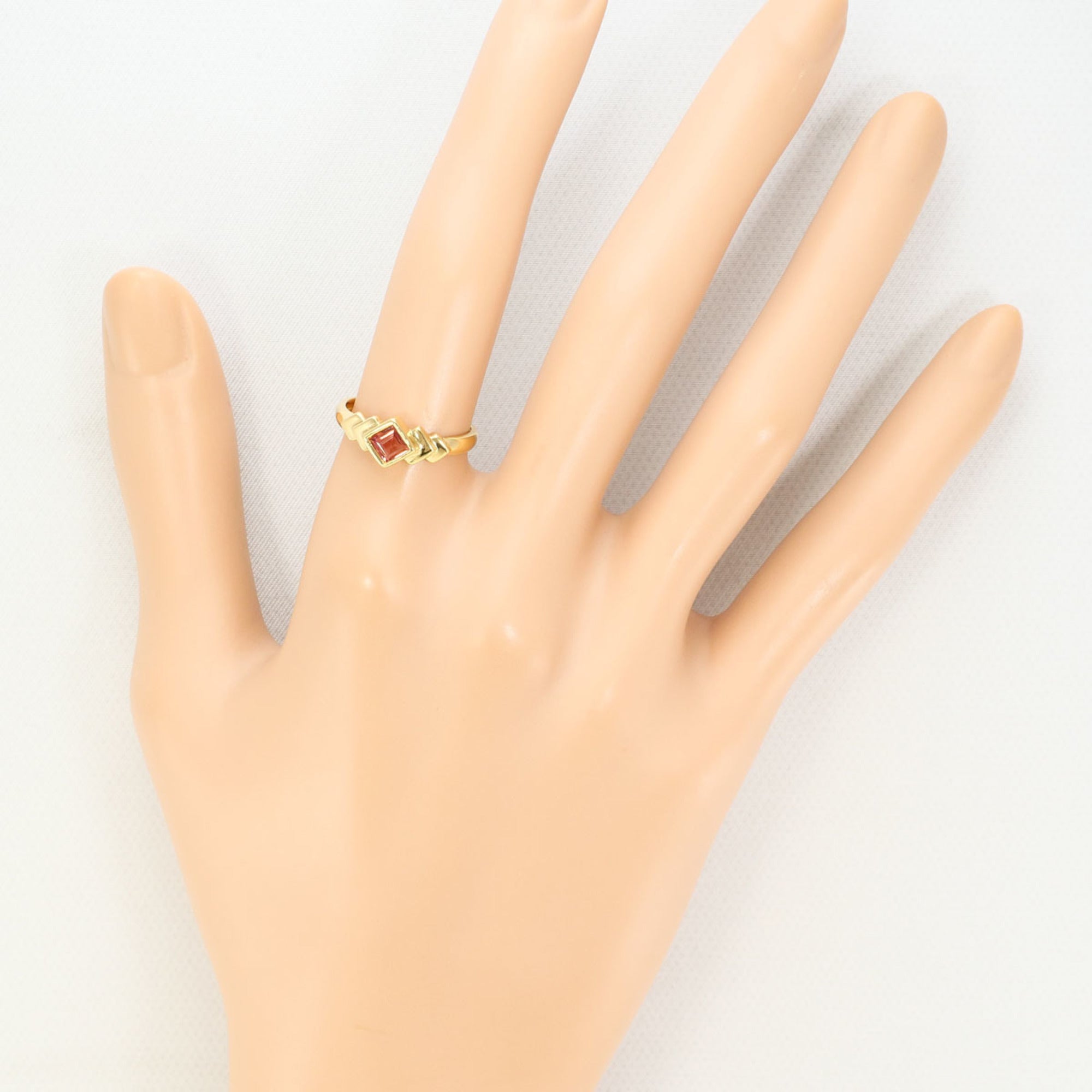 Unbranded Pink Yellow Gold Yellow Gold (18K) Band Ring (Pre-Owned)