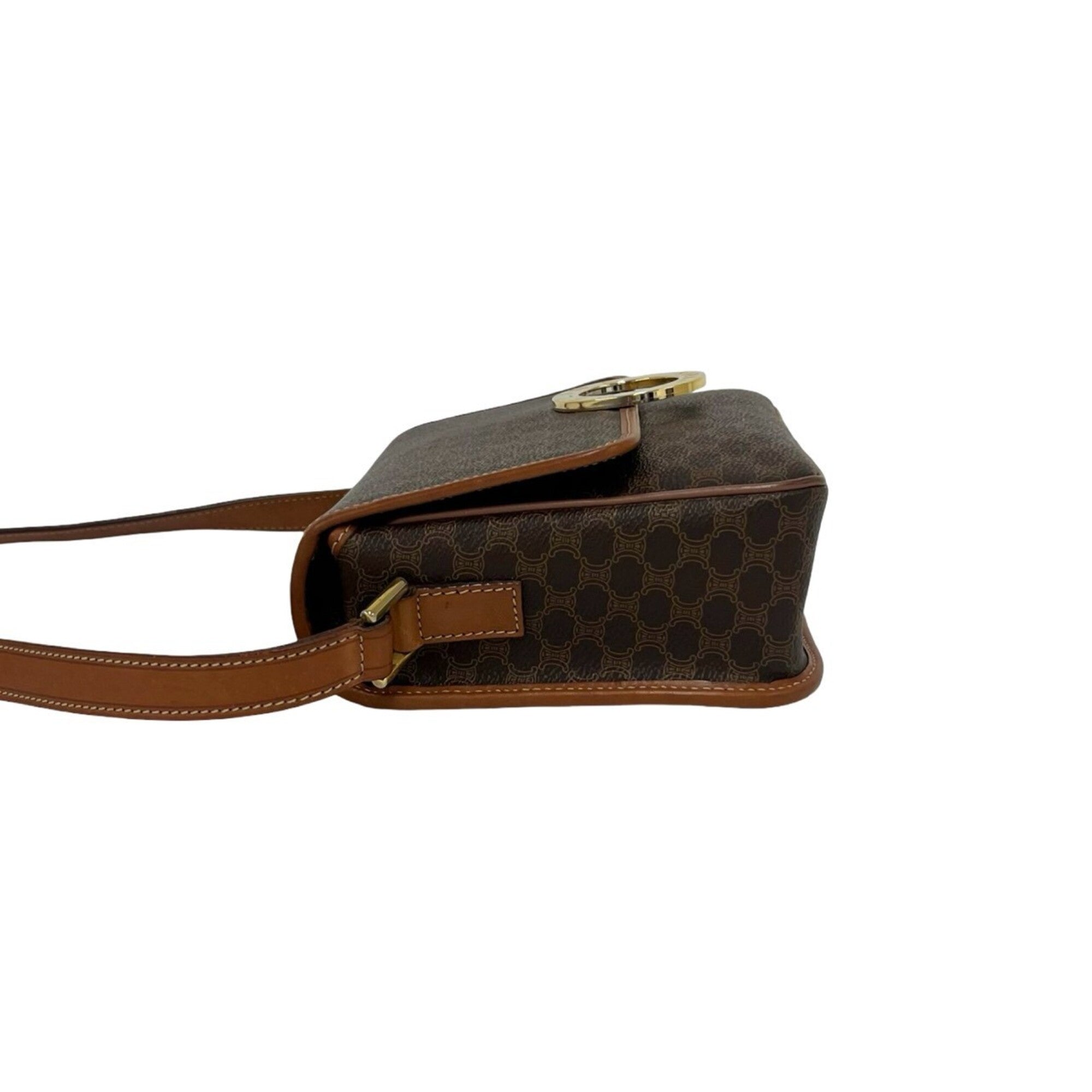 Celine Brown Leather Pvc Shoulder Bag (Pre-Owned)