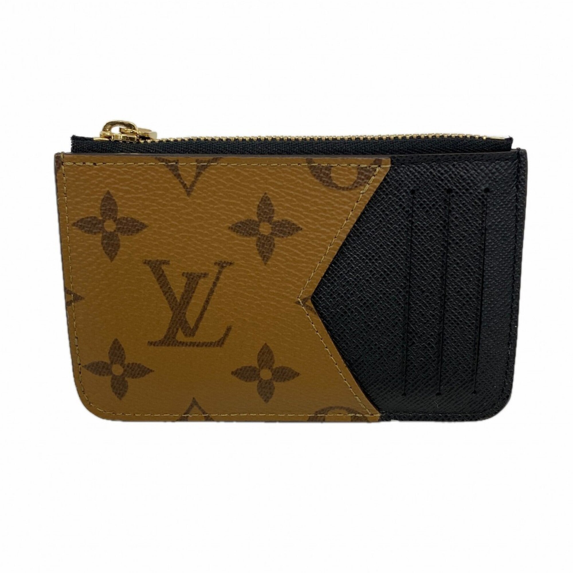 Louis Vuitton Black Brown Coin Purse/Coin Case (Pre-Owned)
