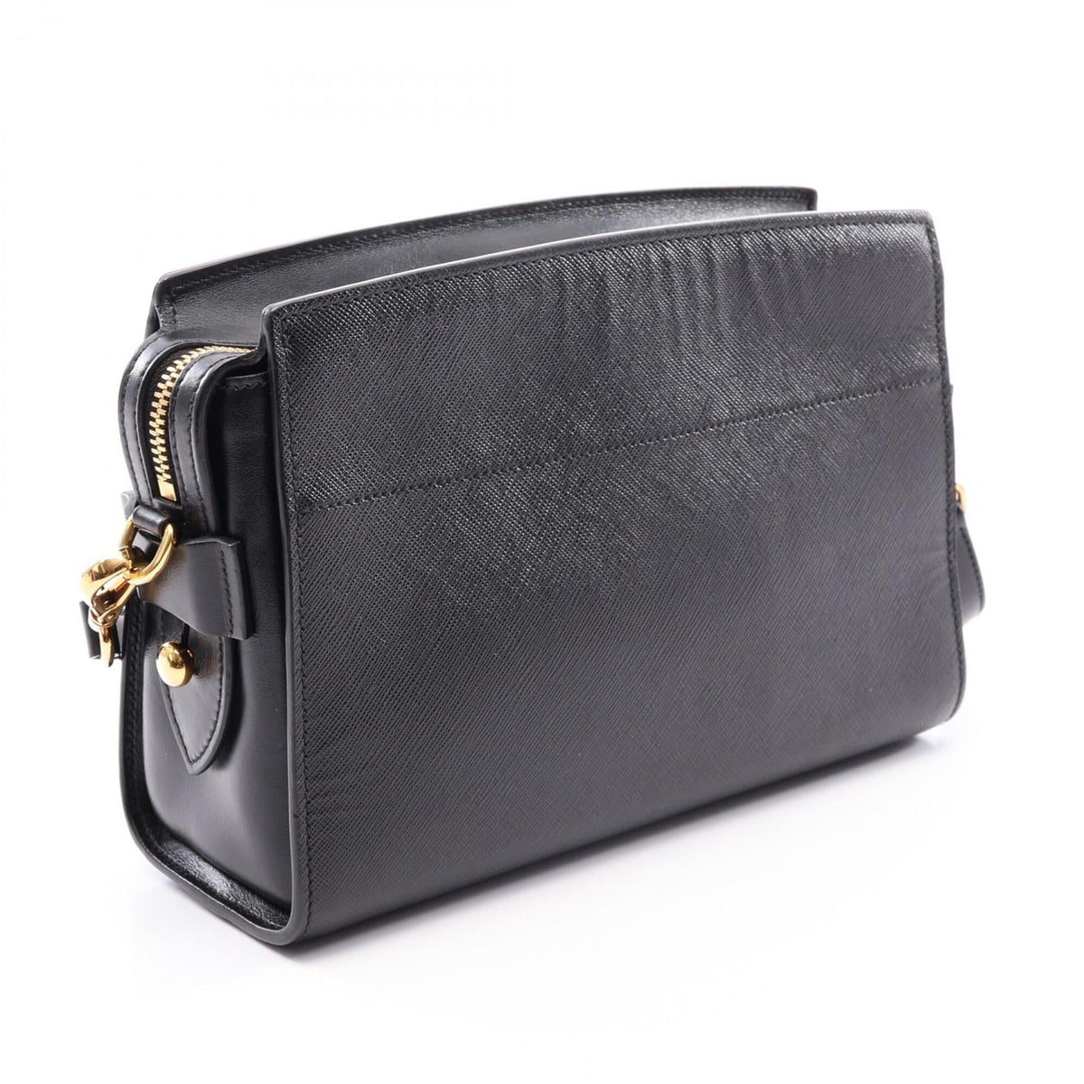 Prada Black Saffiano Handbag Shoulder Bag (Pre-Owned)