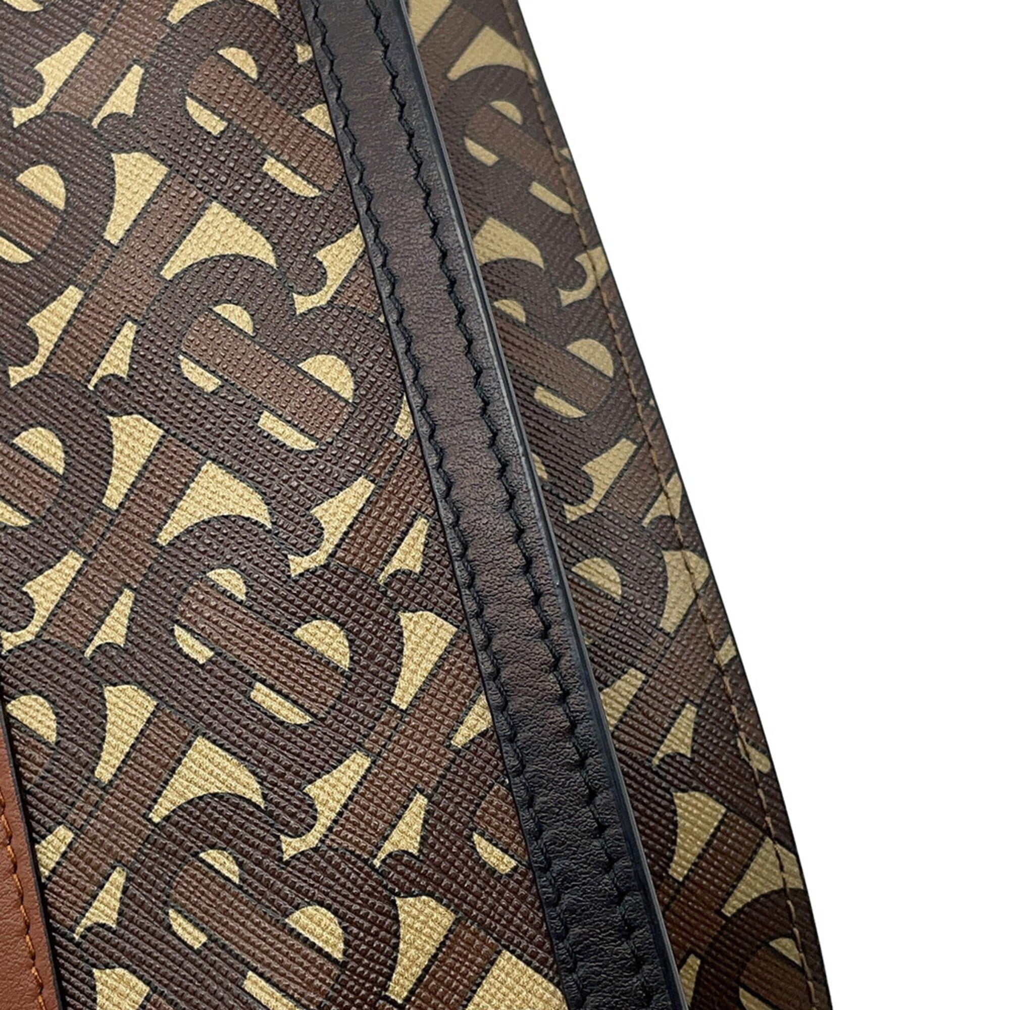 Burberry Beige Multi-Color Pvc Leather Handbag (Pre-Owned)