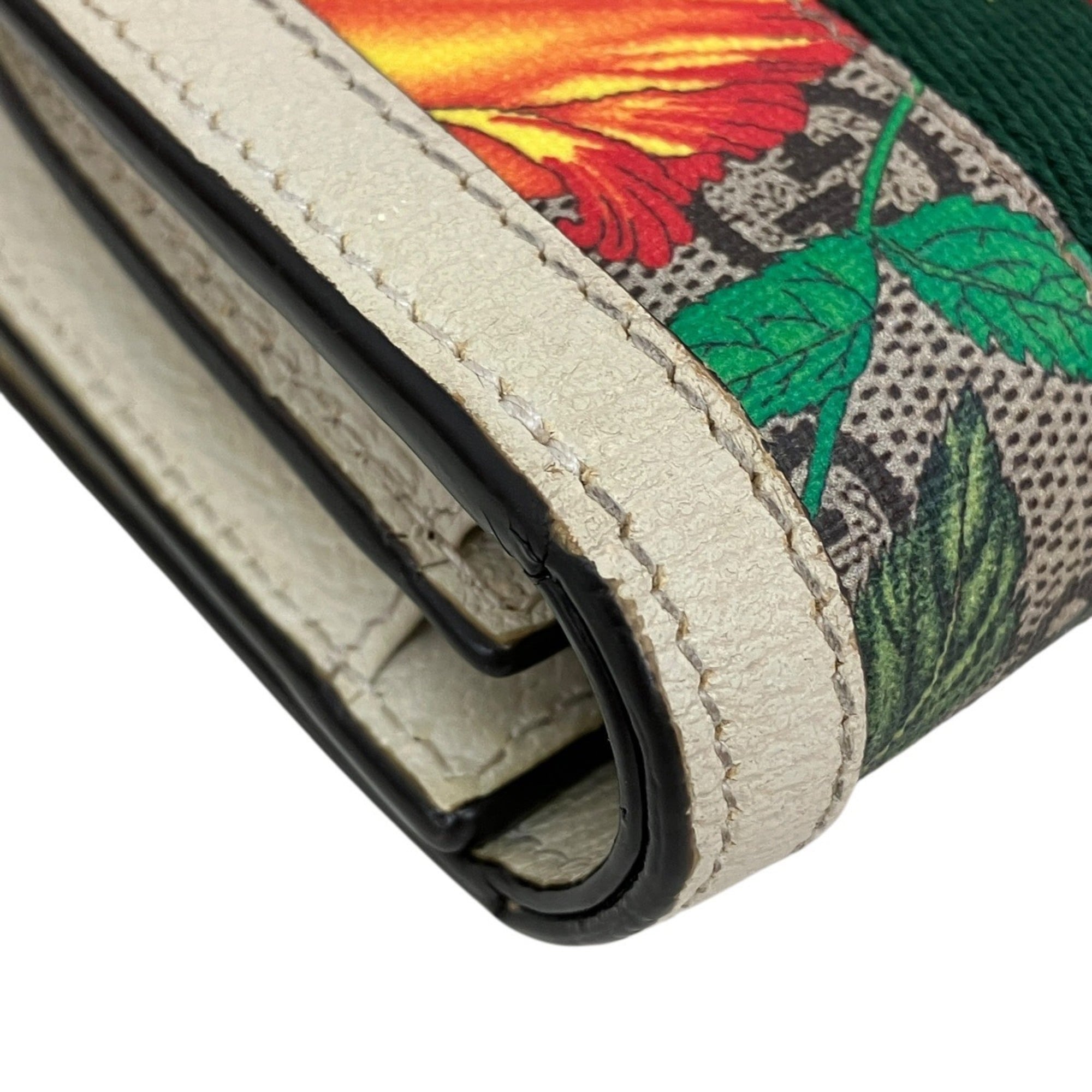 Gucci Gg Supreme Multi-Color Canvas Leather Wallet (Bi-Fold) (Pre-Owned)