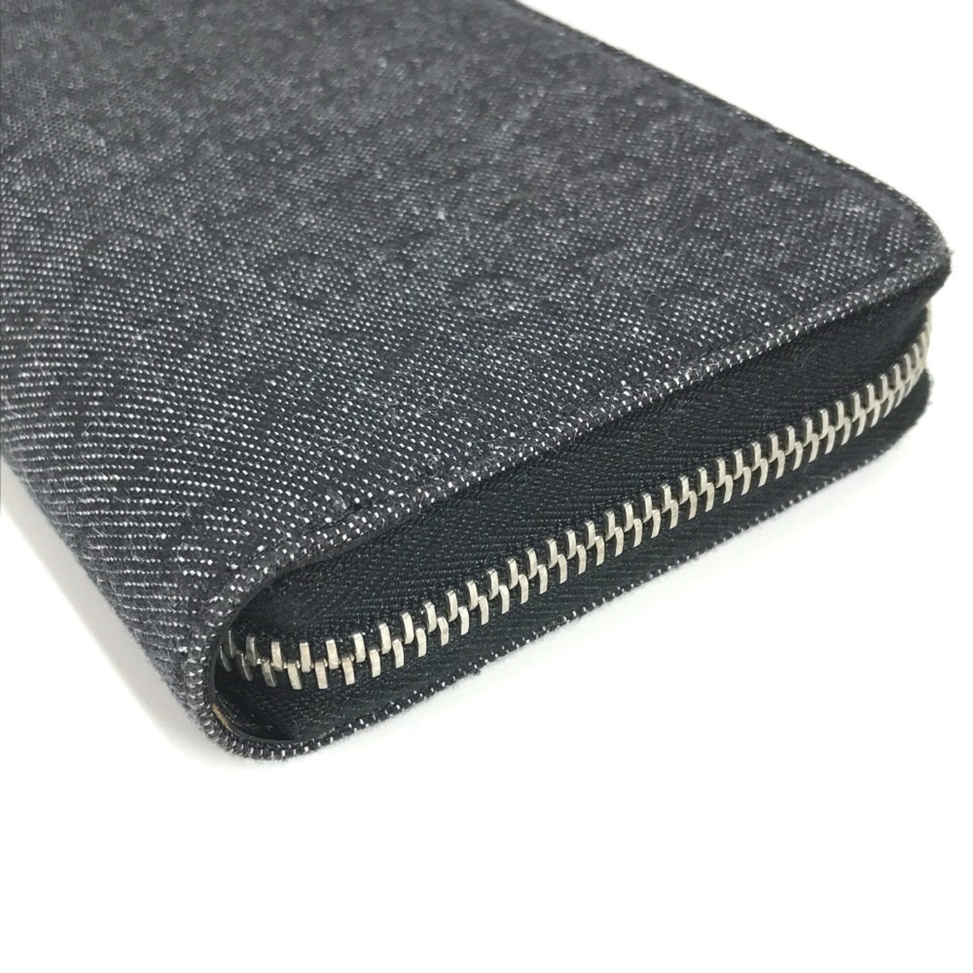 Bvlgari Bvlgari Bvlgari Blue Denim Long Wallet (Bi-Fold) (Pre-Owned)