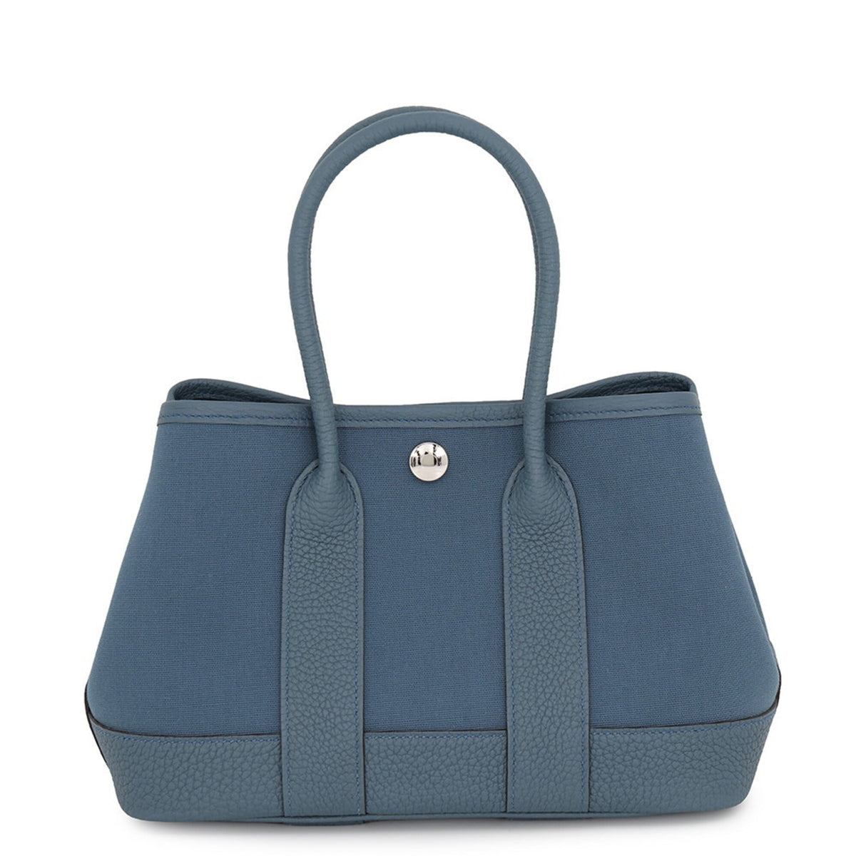 Hermes Blue Toile Officier Negonda Leather Tote Bag