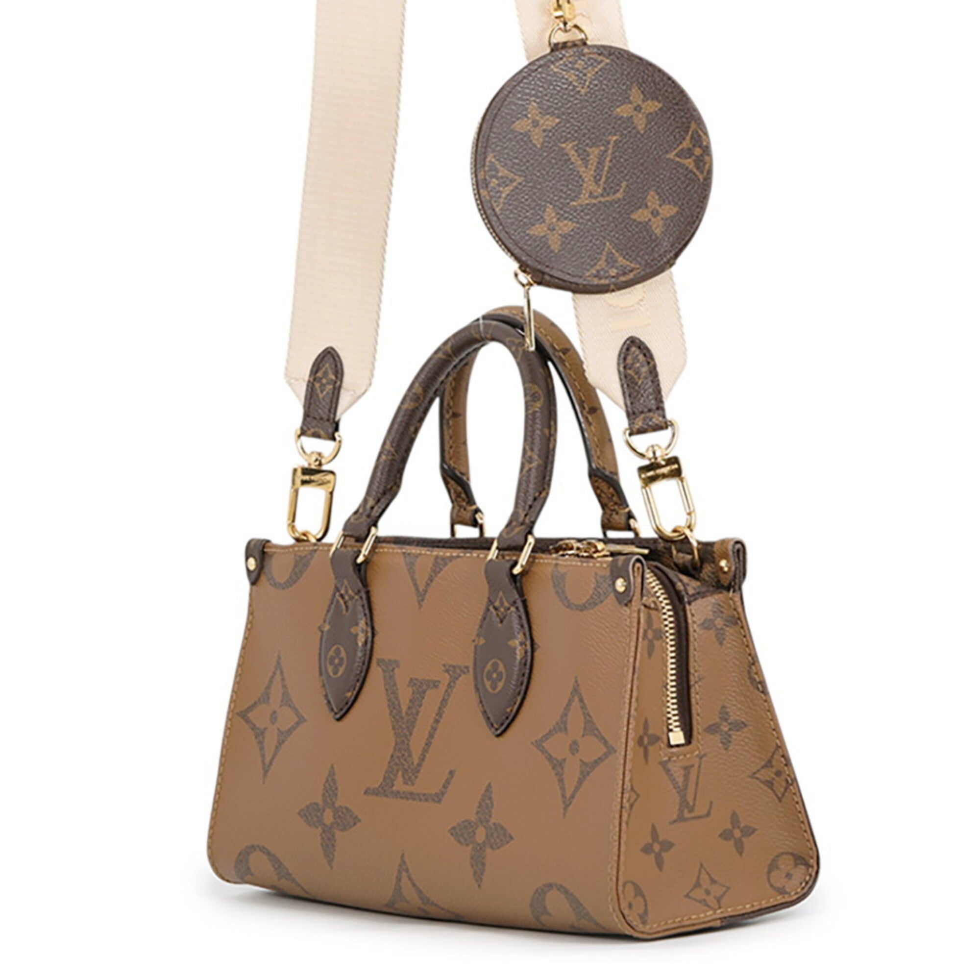 Louis Vuitton Monogram Reverse Red Color Monogram Reverse Handbag (Pre-Owned)