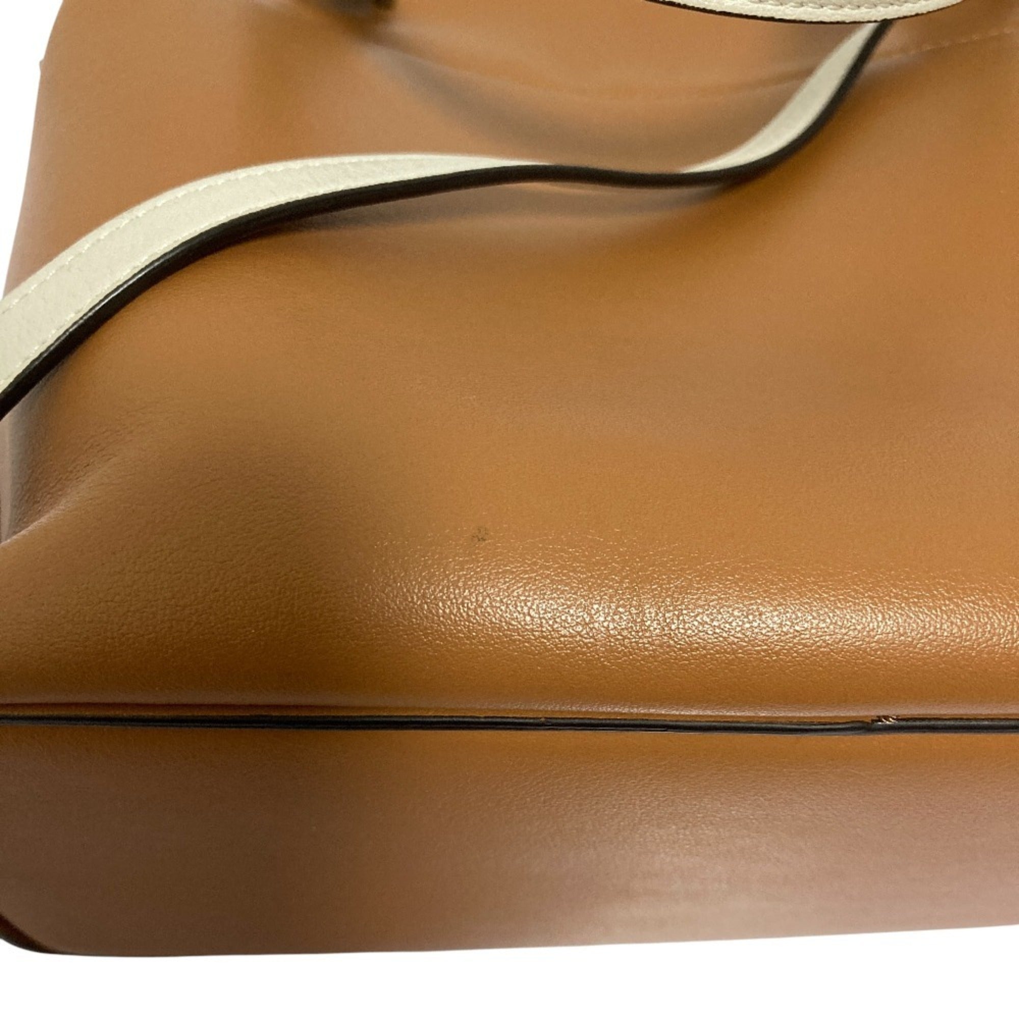 Celine Brown Leather Handbag Shoulder Bag (Pre-Owned)