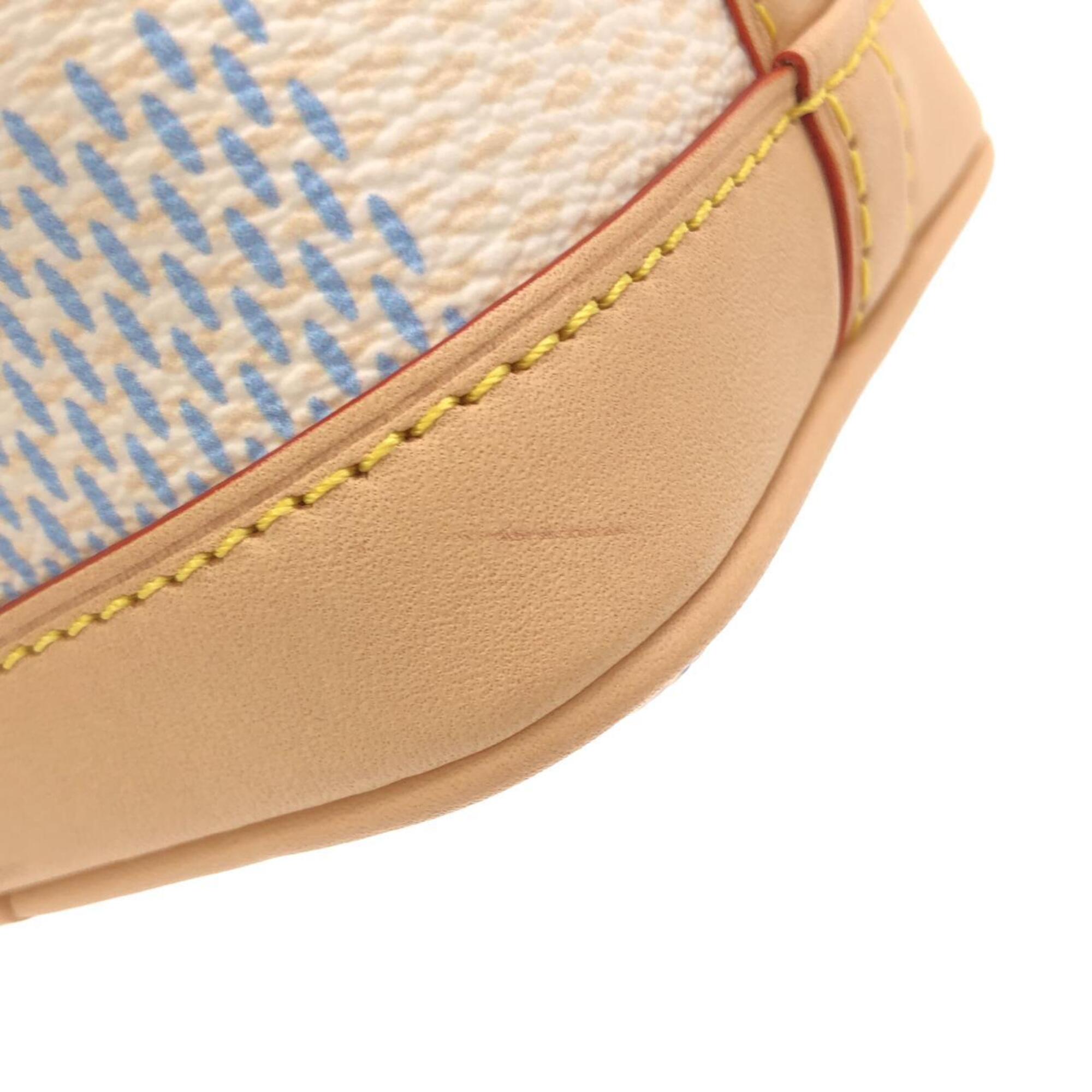 Louis Vuitton Beige Pistache Yellow Coated Canvas Shoulder Bag (Pre-Owned)