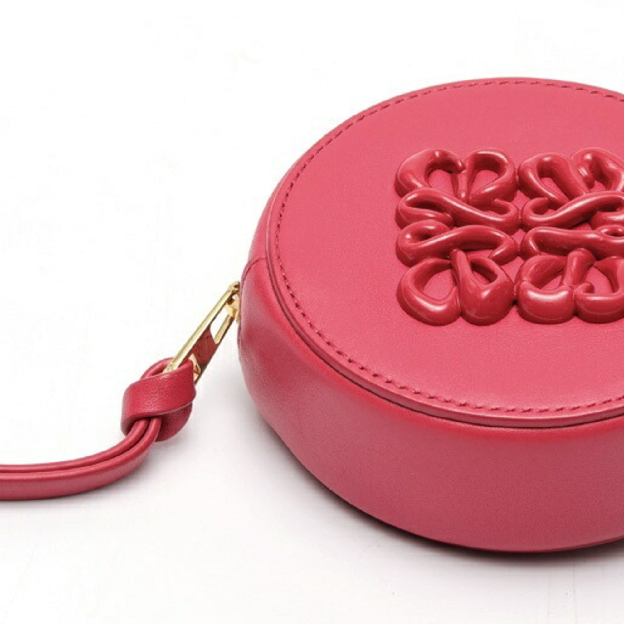 Loewe Pink Leather Coin Purse/Coin Case (Pre-Owned)