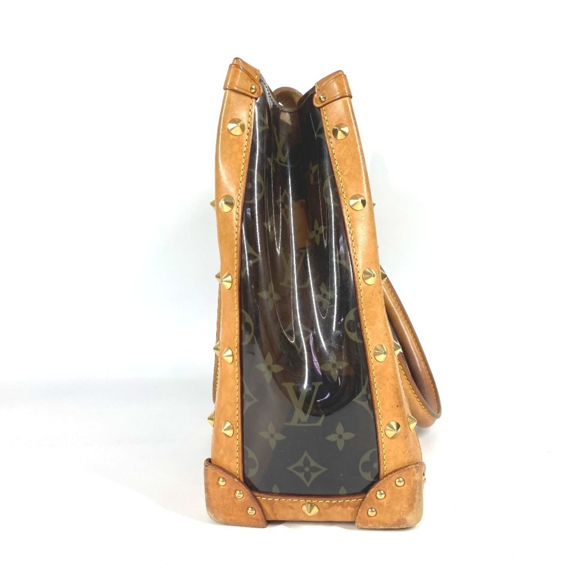Louis Vuitton Brown Vinyl Shoulder Bag Tote Bag (Pre-Owned)