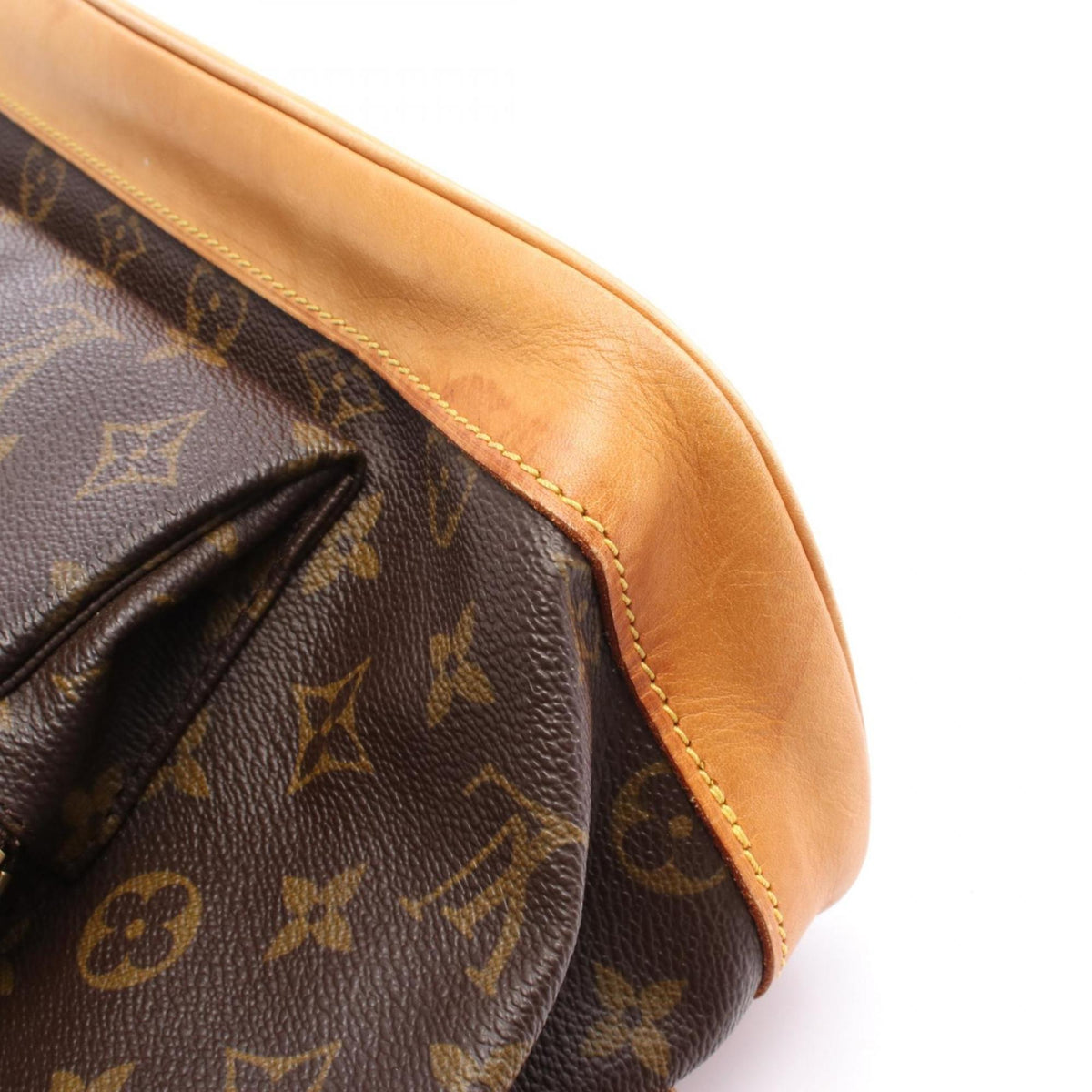 Louis Vuitton Brown Pvc Coated Canvas Monogram Leather Backpack (Pre-Owned)