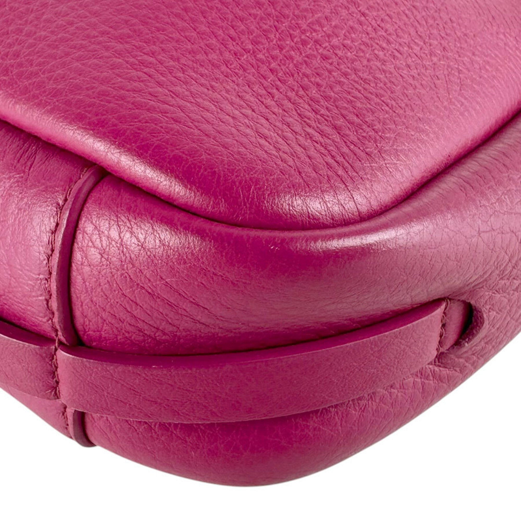 Balenciaga Pink Leather Shoulder Bag (Pre-Owned)