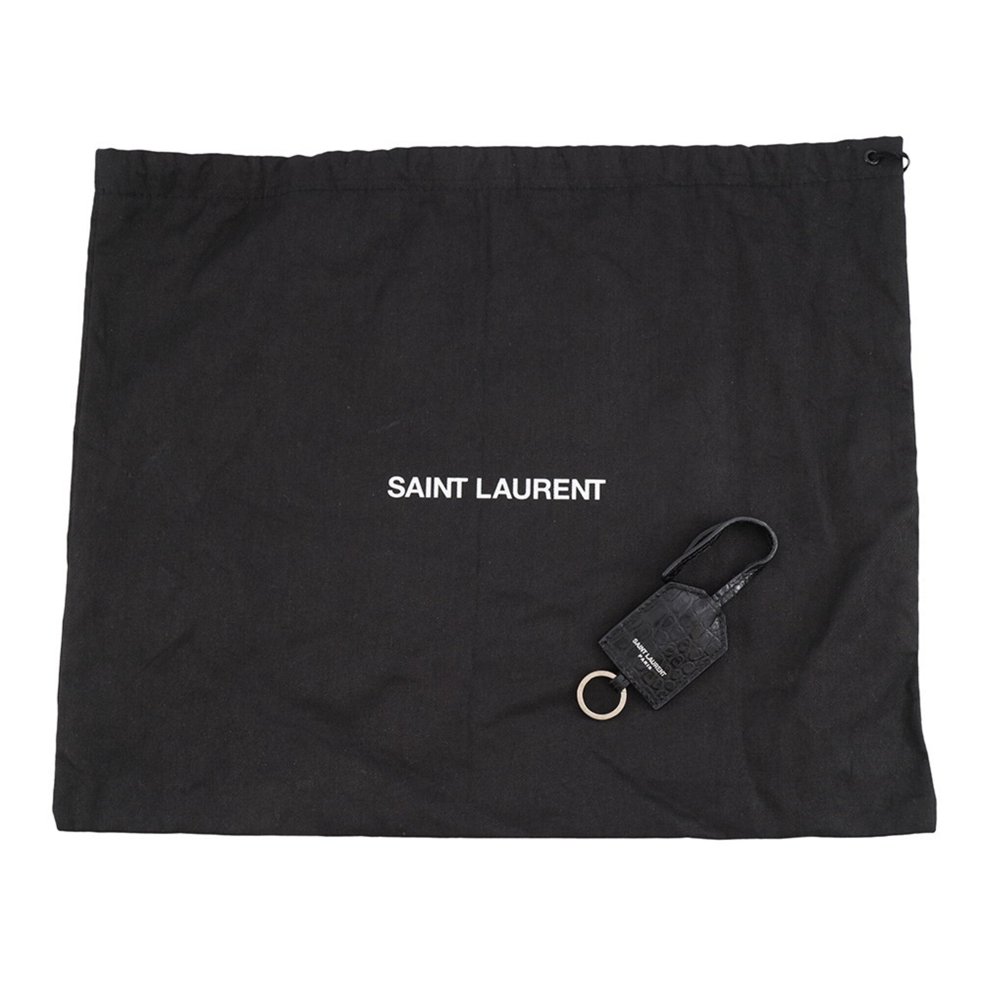 Yves Saint Laurent Black Leather Handbag Shoulder Bag (Pre-Owned)