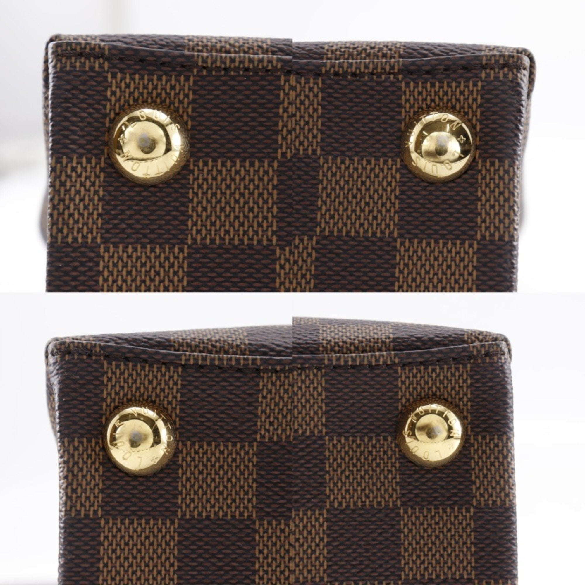 Louis Vuitton Brown Damier Canvas Handbag (Pre-Owned)