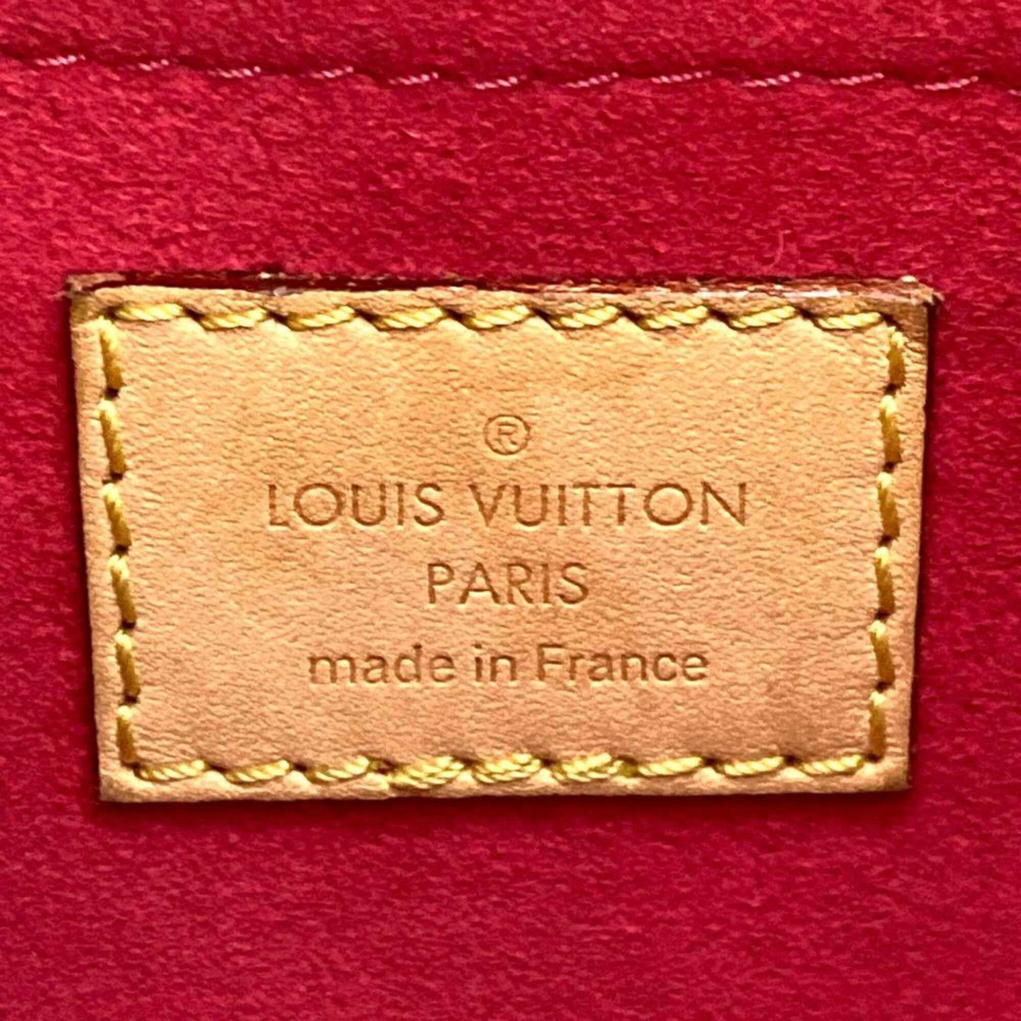 Louis Vuitton Cerise Red Color Monogram Canvas Handbag (Pre-Owned)