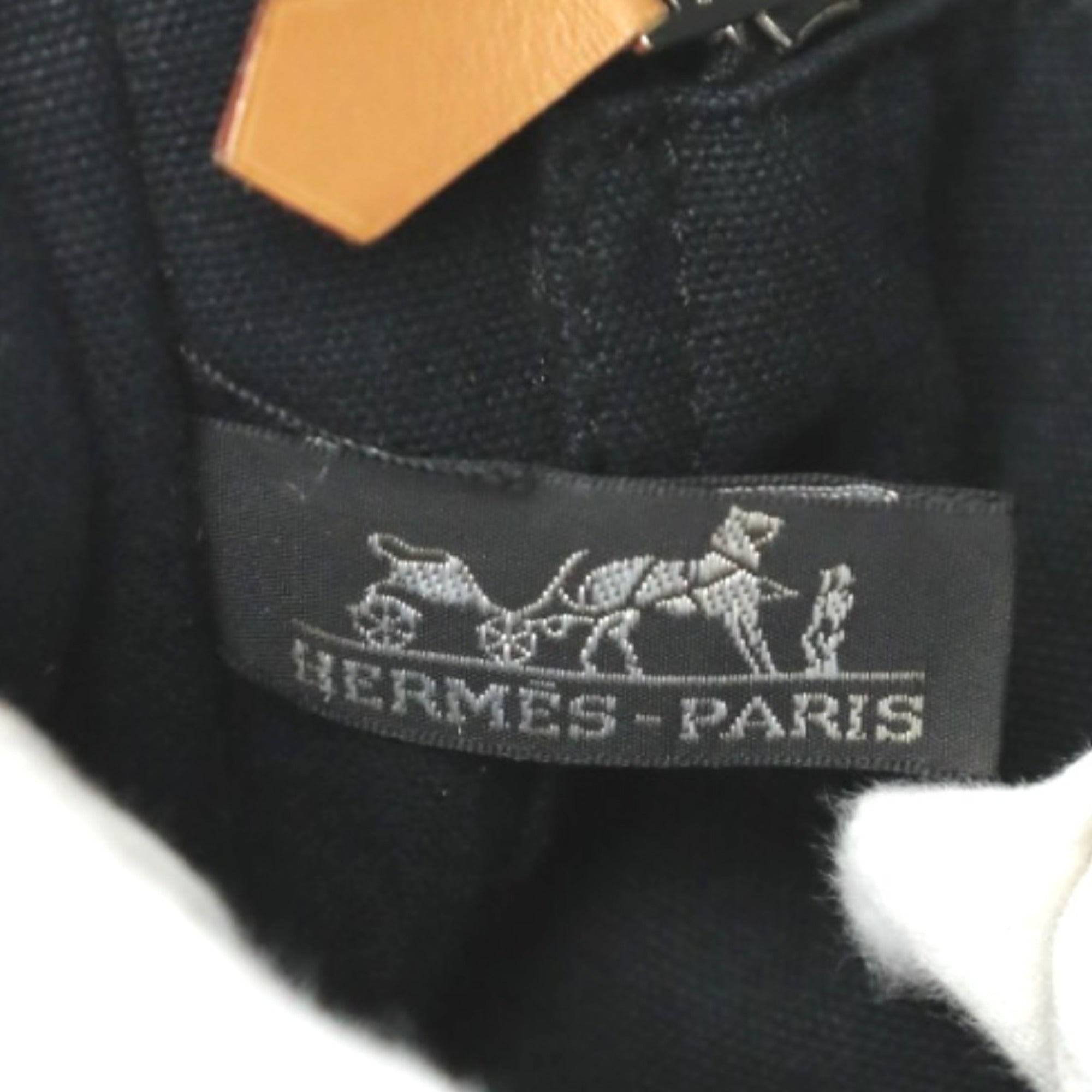 Hermes Her Line Gray Canvas Tote Bag (Pre-Owned)