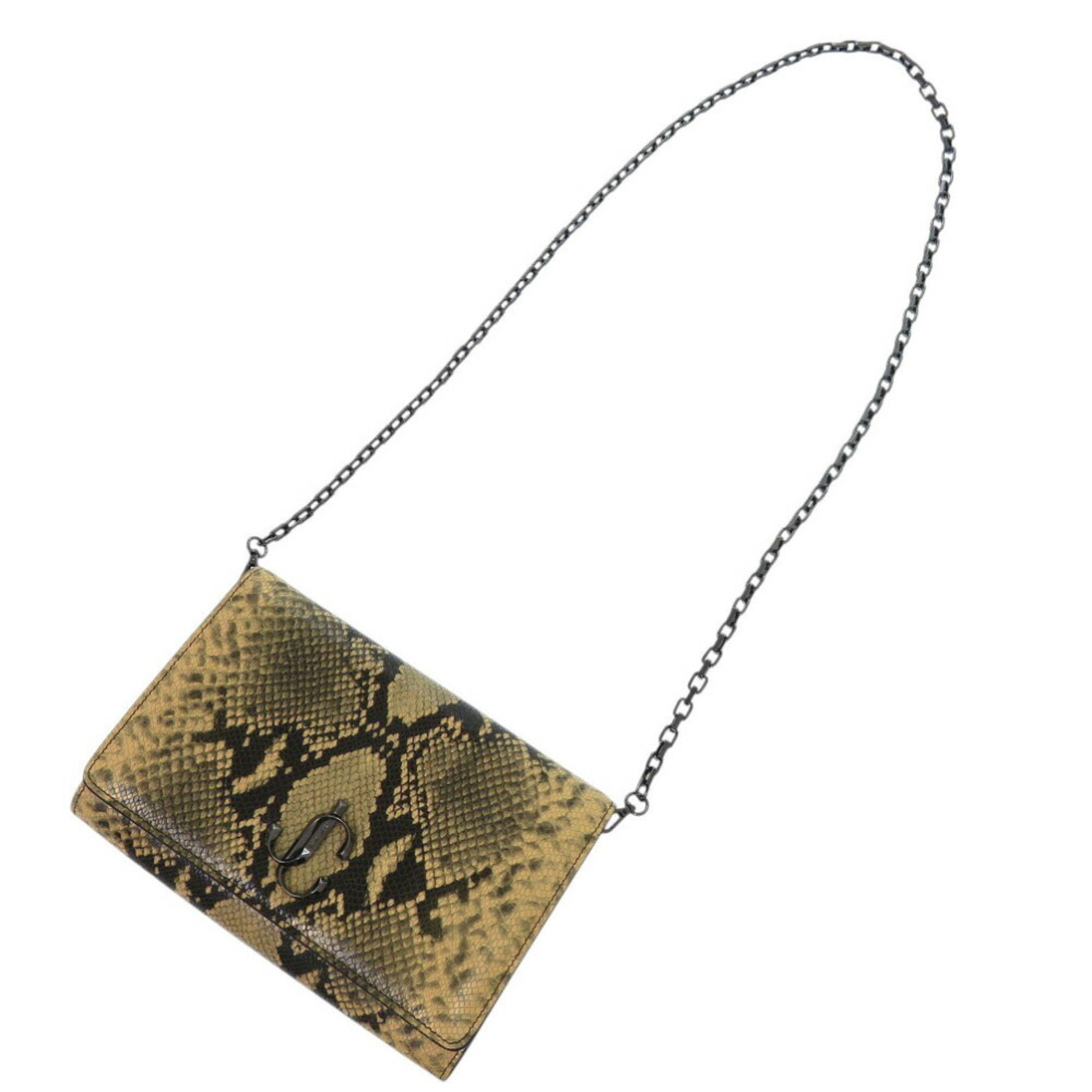 Jimmy Choo Beige Leather Shoulder Bag (Pre-Owned)