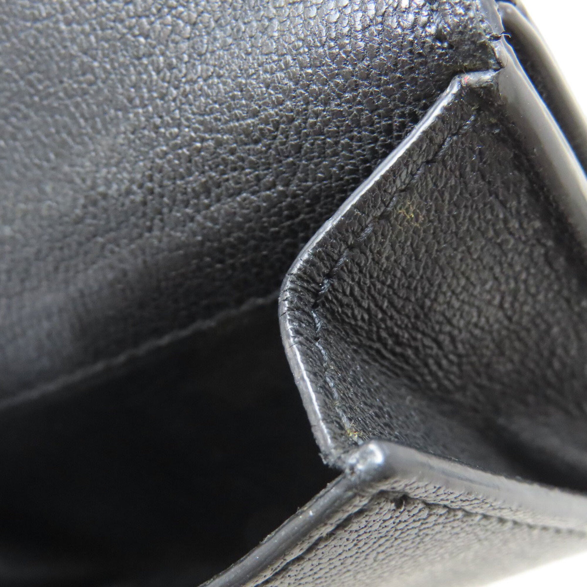Yves Saint Laurent Black Blue Wallet (Tri-Fold) (Pre-Owned)