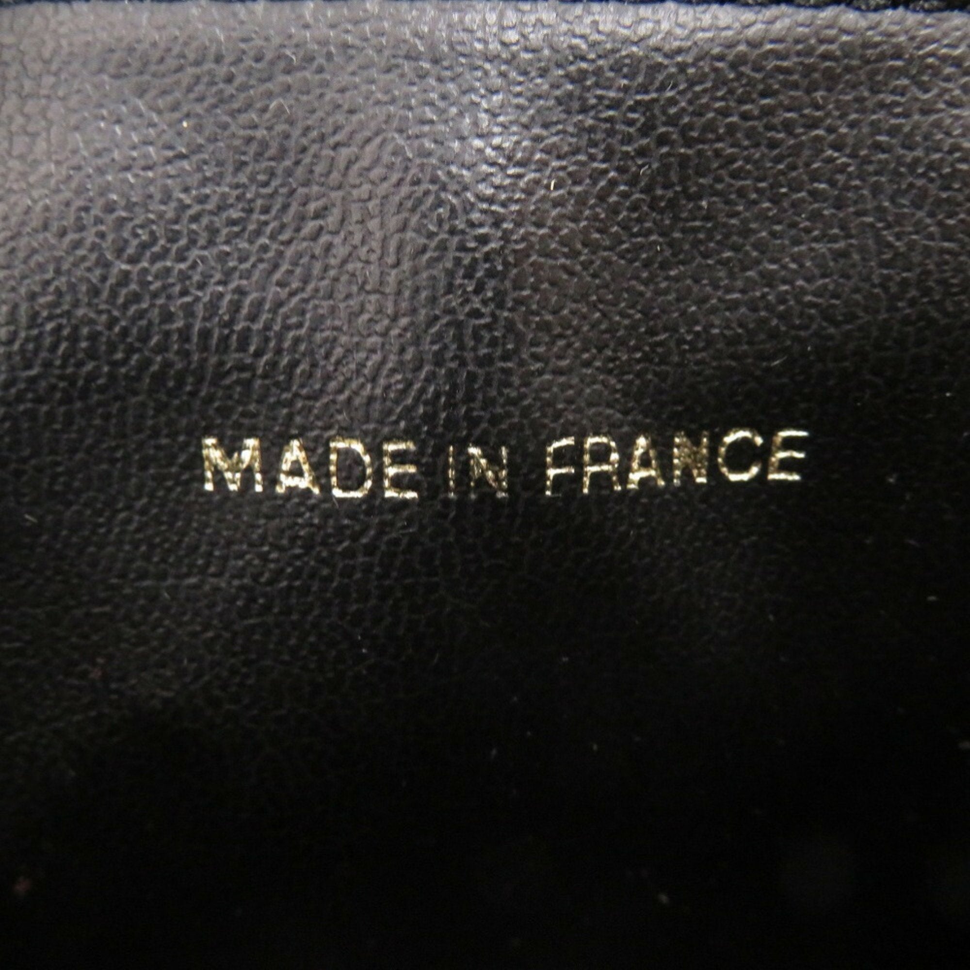 Chanel Black Grained Calfskin Handbag Vanity Bag (Pre-Owned)