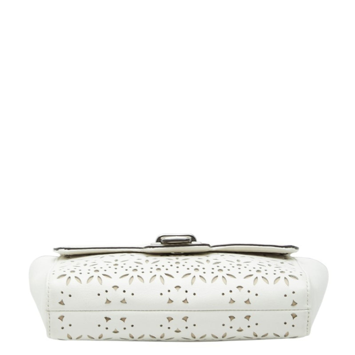 Coach White Leather Clutch Bag (Pre-Owned)