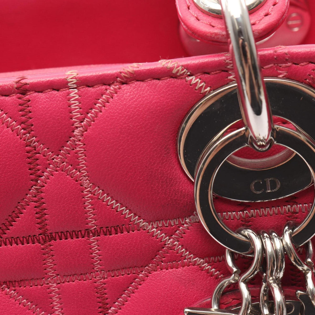 Christian Dior Pink Leather Handbag (Pre-Owned)