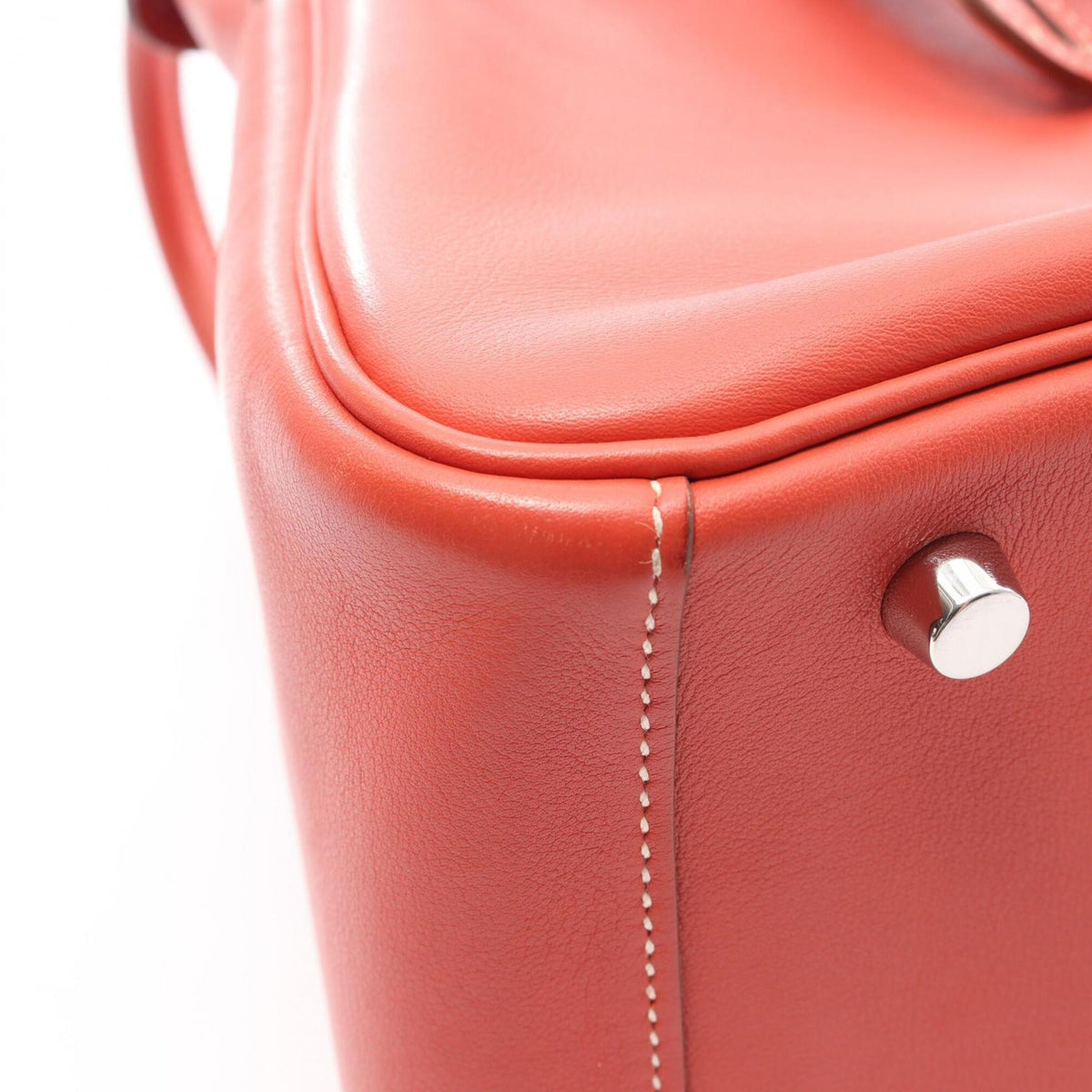 Hermes Orange Swift Leather Leather Handbag Shoulder Bag (Pre-Owned)