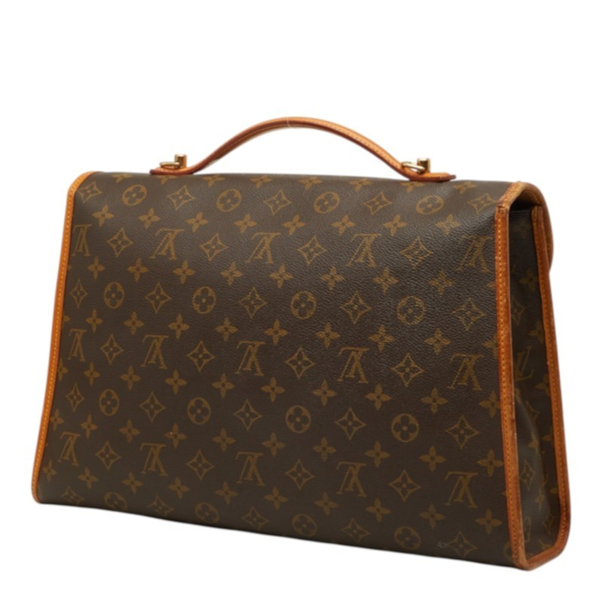 Louis Vuitton Black Brown Monogram Pvc Leather Handbag Shoulder Bag (Pre-Owned)