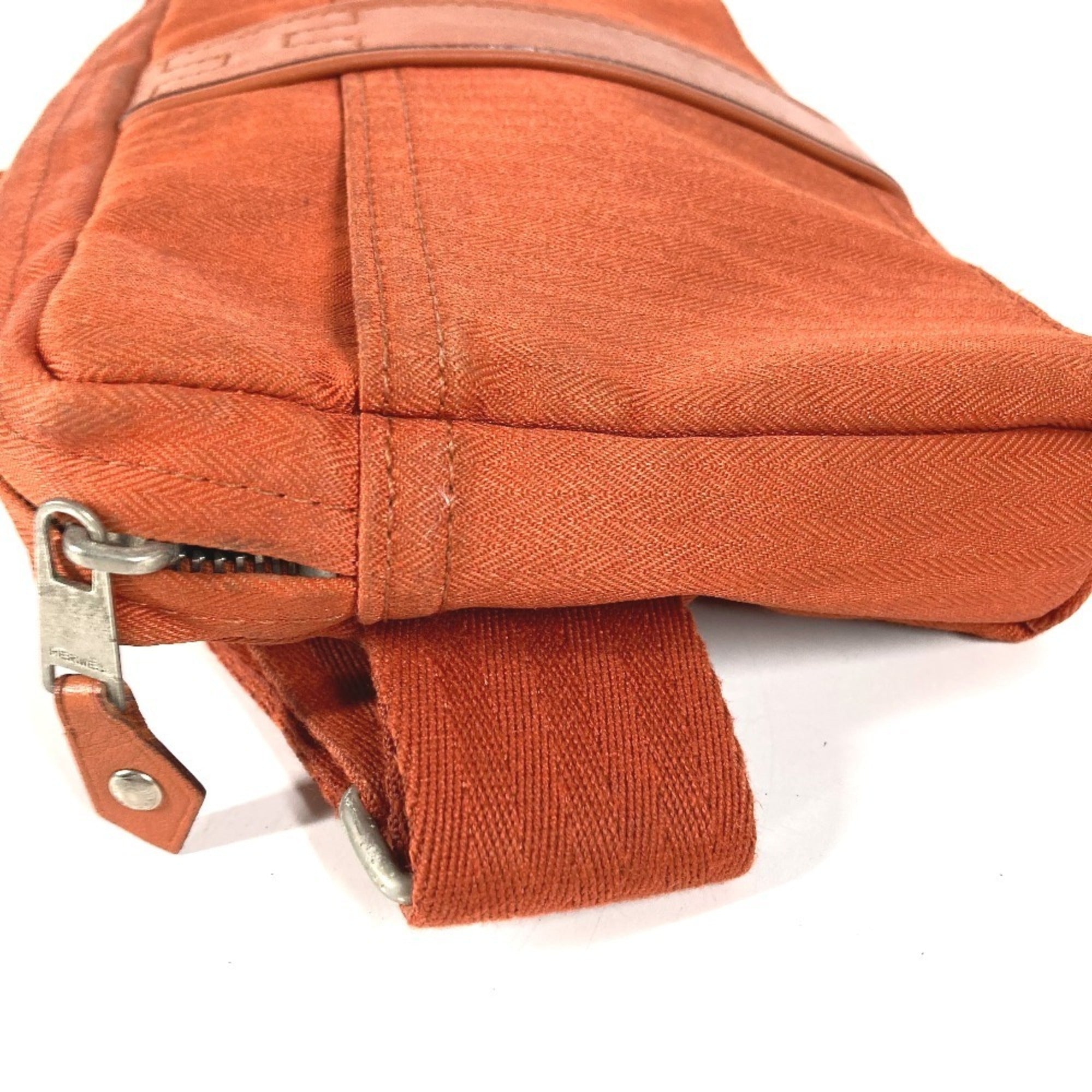 Hermes Acapulco Orange Polyamide Cotton Fanny Pack Shoulder Bag (Pre-Owned)