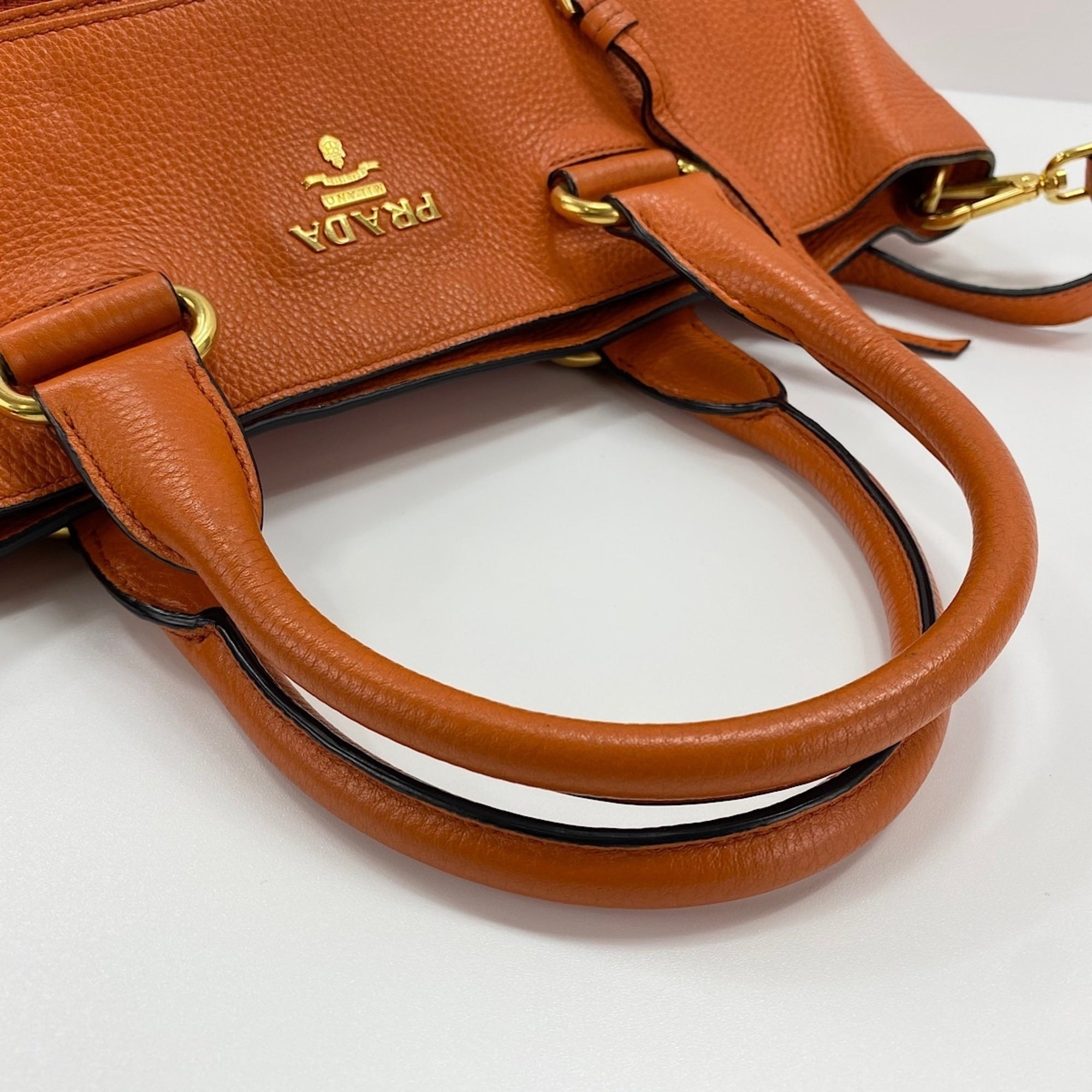 Prada Orange Tote Bag (Pre-Owned)