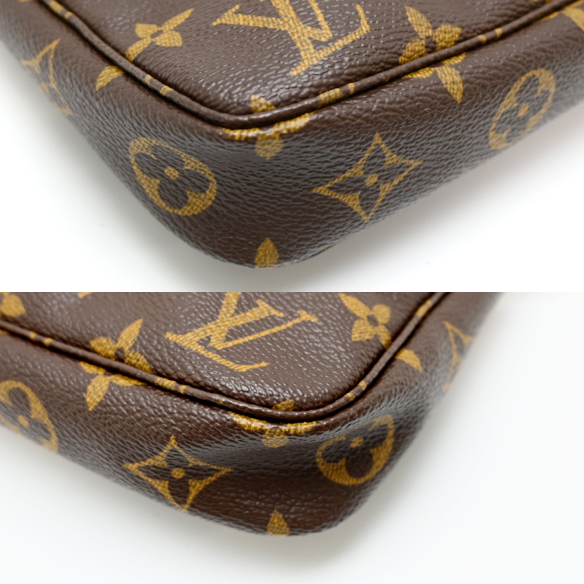 Louis Vuitton Brown Monogram Pochette Shoulder Bag (Pre-Owned)