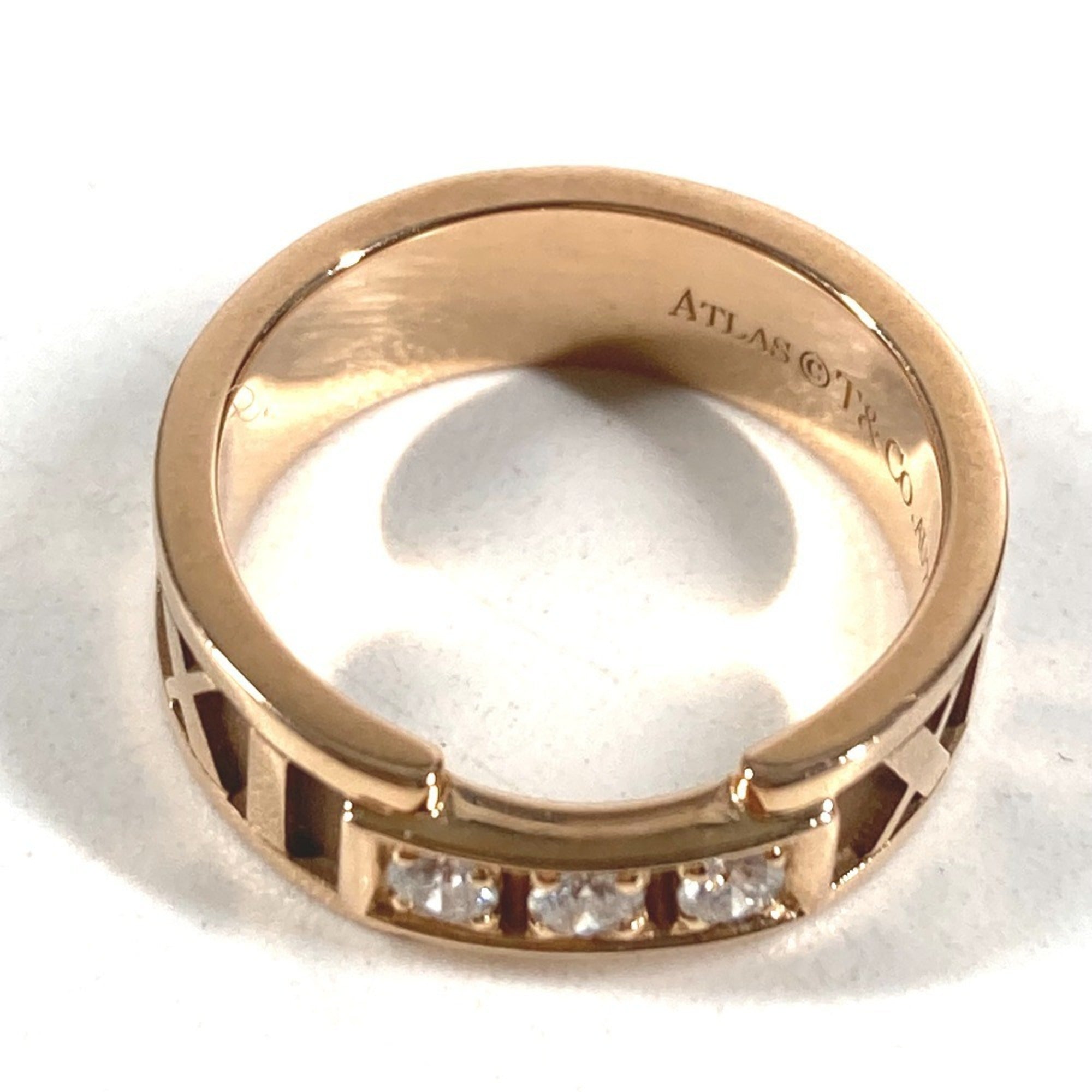 Tiffany Atlas Pink Gold (18K) Band Ring (Pre-Owned)