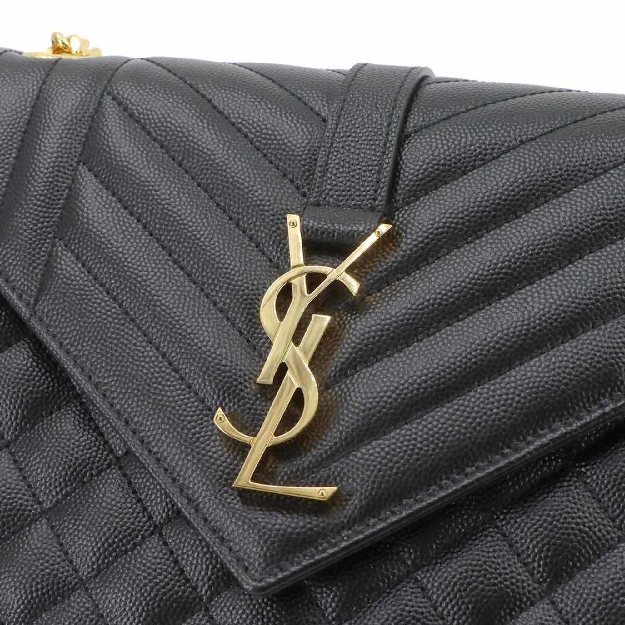 Saint Laurent Black Leather Handbag Shoulder Bag (Pre-Owned)