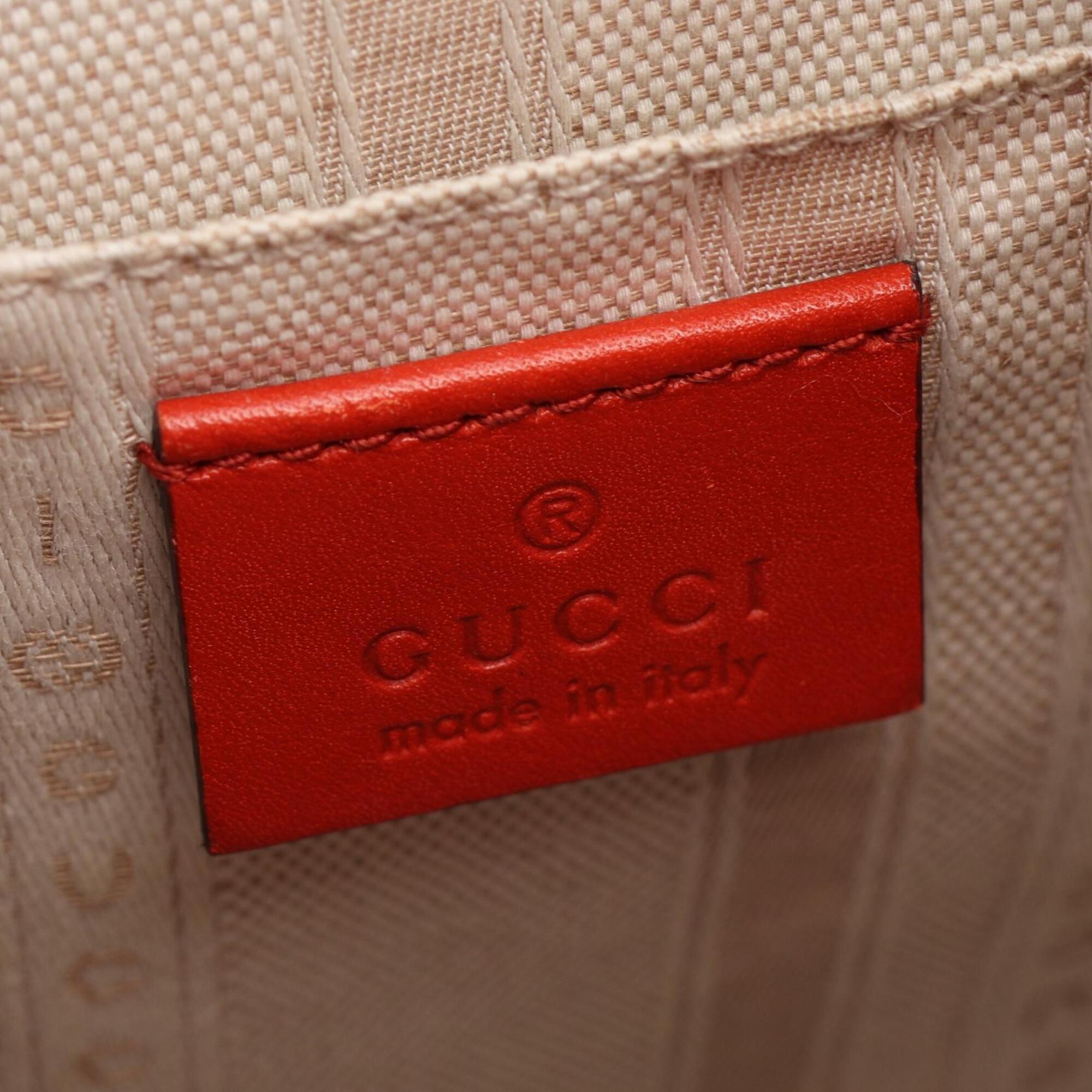 Gucci Brown Leather Shoulder Bag (Pre-Owned)