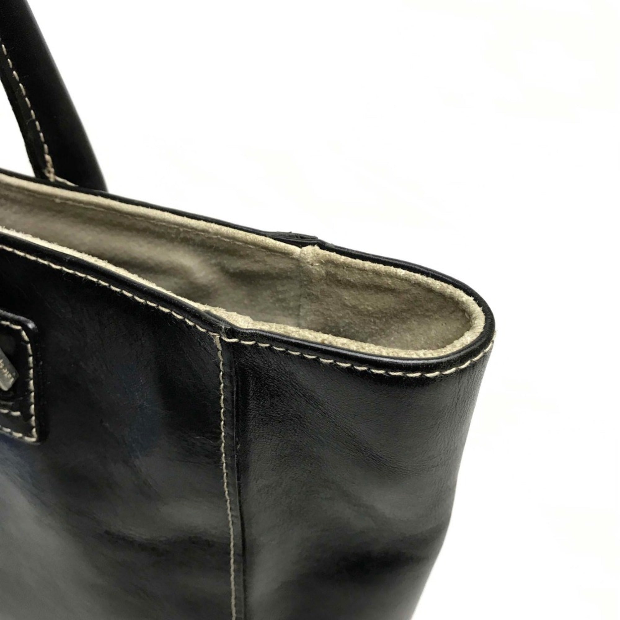Kate Spade Black Leather Tote Bag (Pre-Owned)
