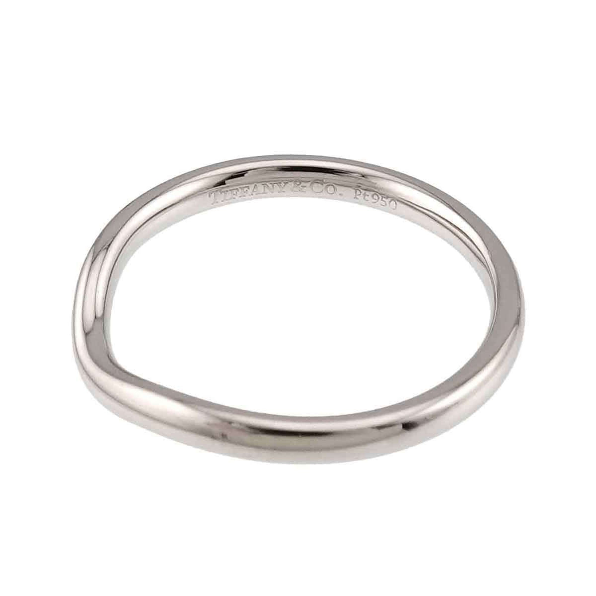 Tiffany Platinum Platinum 950 Band Ring (Pre-Owned)