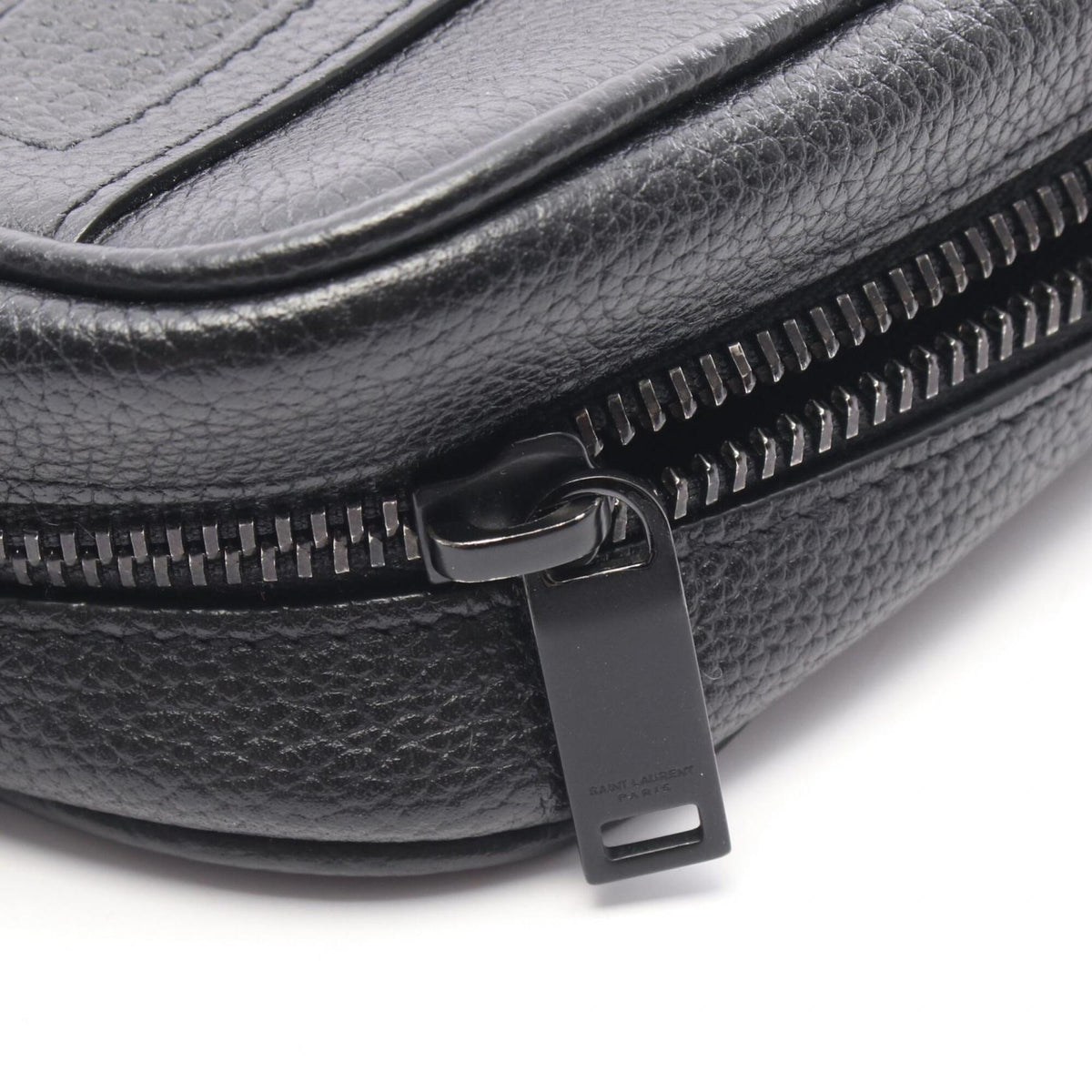 Yves Saint Laurent Black Leather Handbag Shoulder Bag (Pre-Owned)