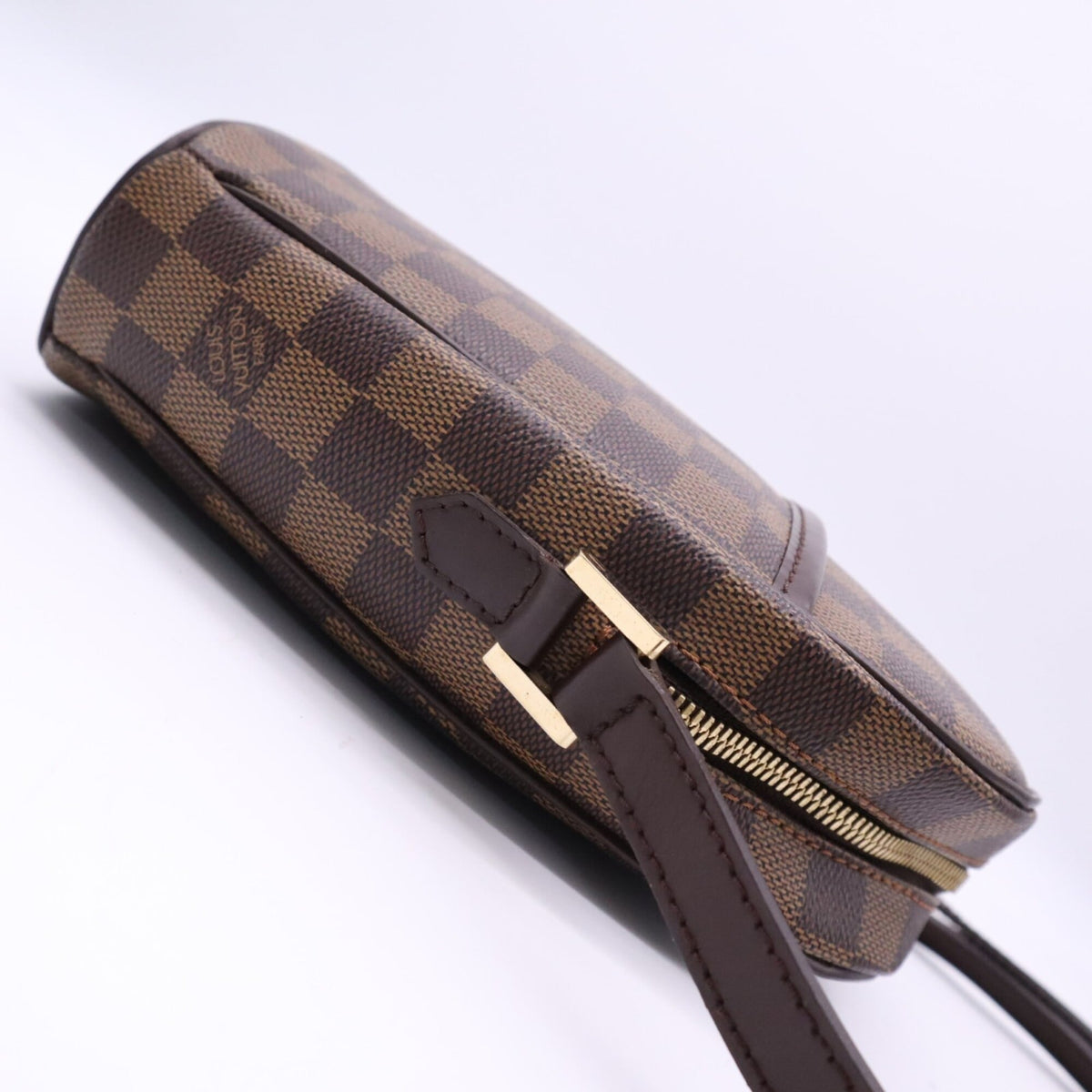 Louis Vuitton Damier Beige Brown Coated Canvas Leather Shoulder Bag (Pre-Owned)
