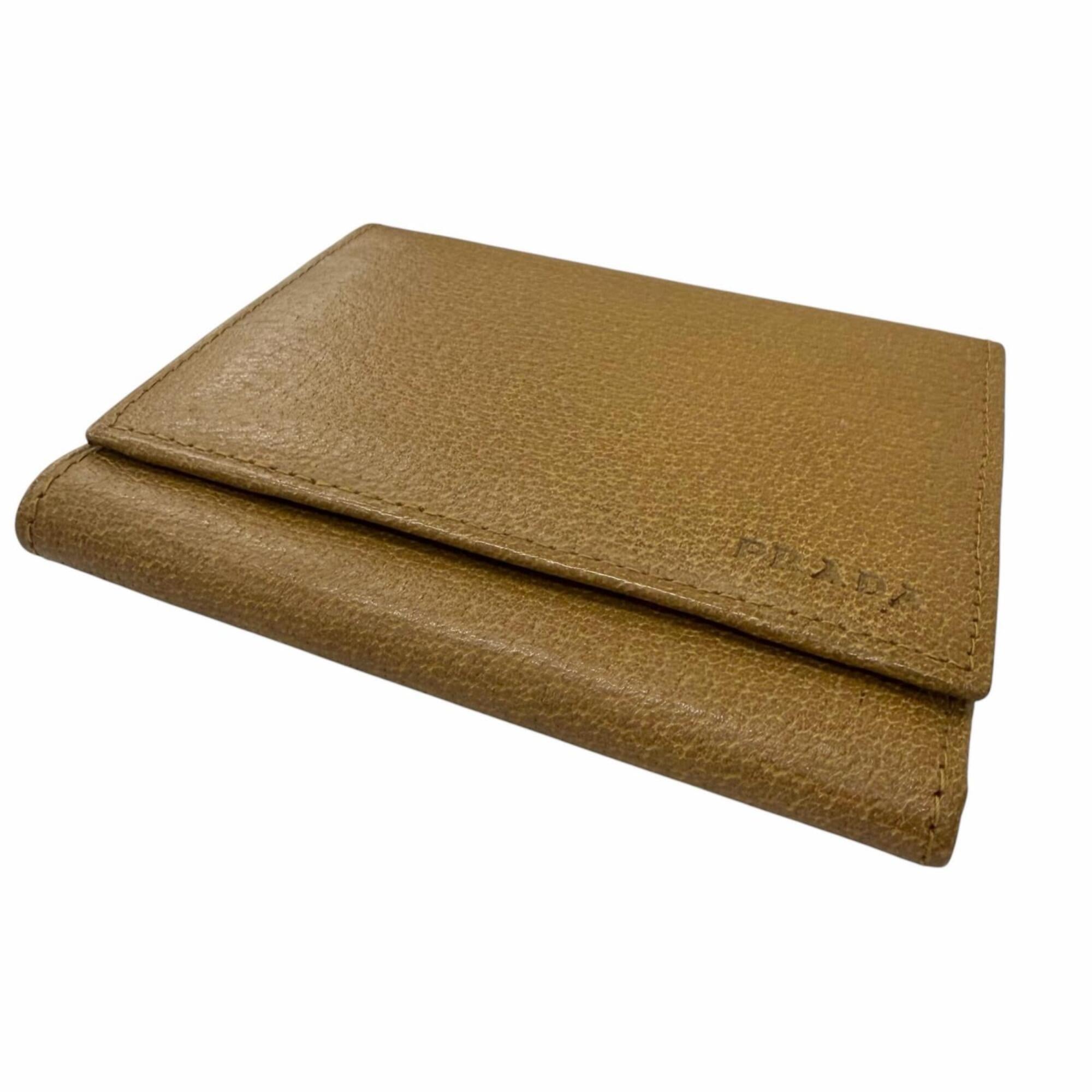 Prada Leather Wallet (Tri-Fold) (Pre-Owned)