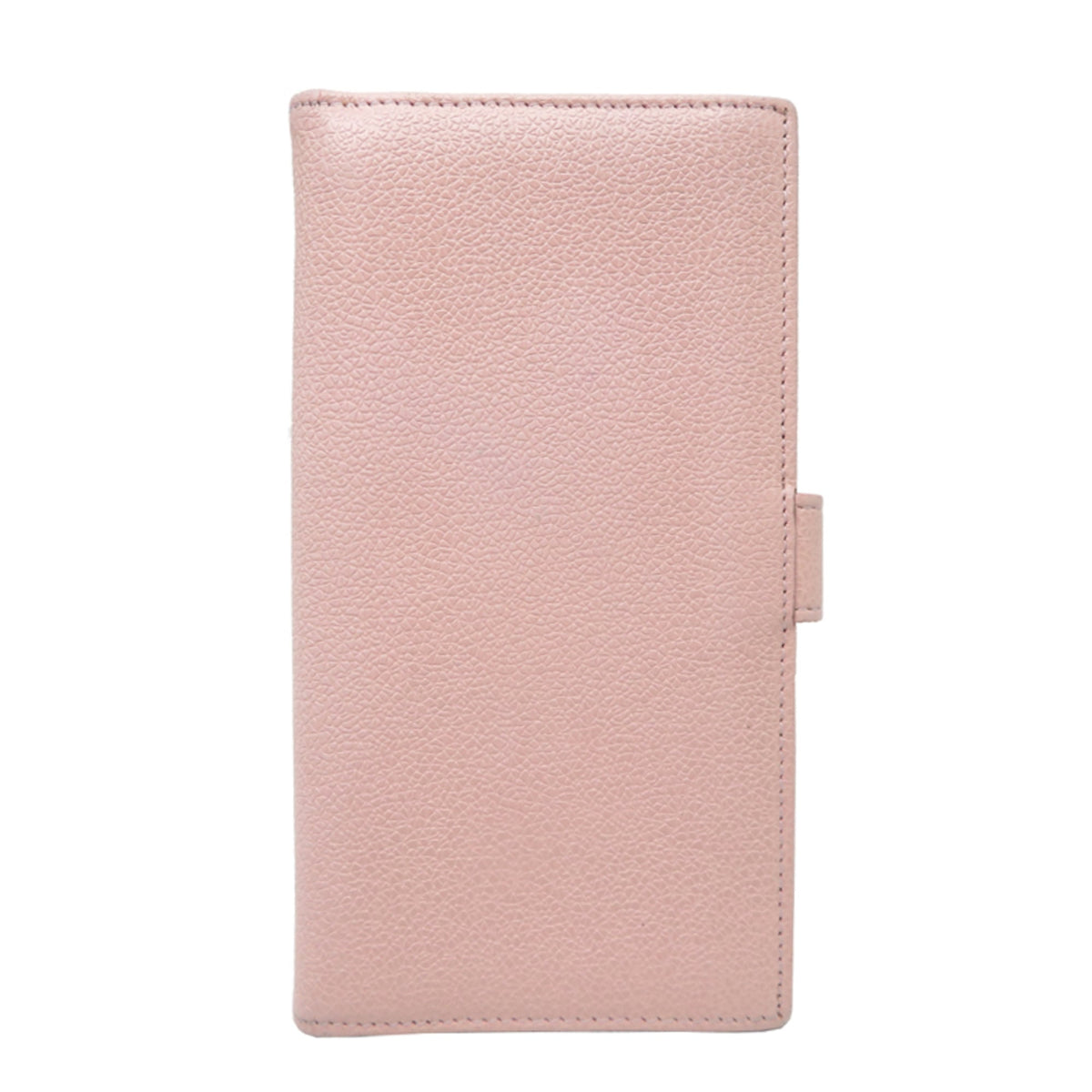 Bvlgari Pink Leather Long Wallet (Bi-Fold) (Pre-Owned)
