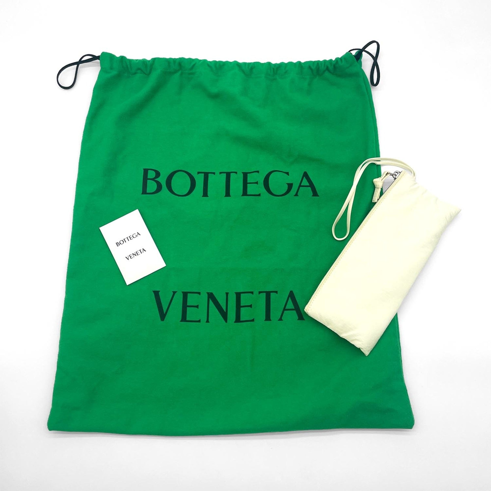Bottega Veneta Yellow Nylon Shoulder Bag (Pre-Owned)