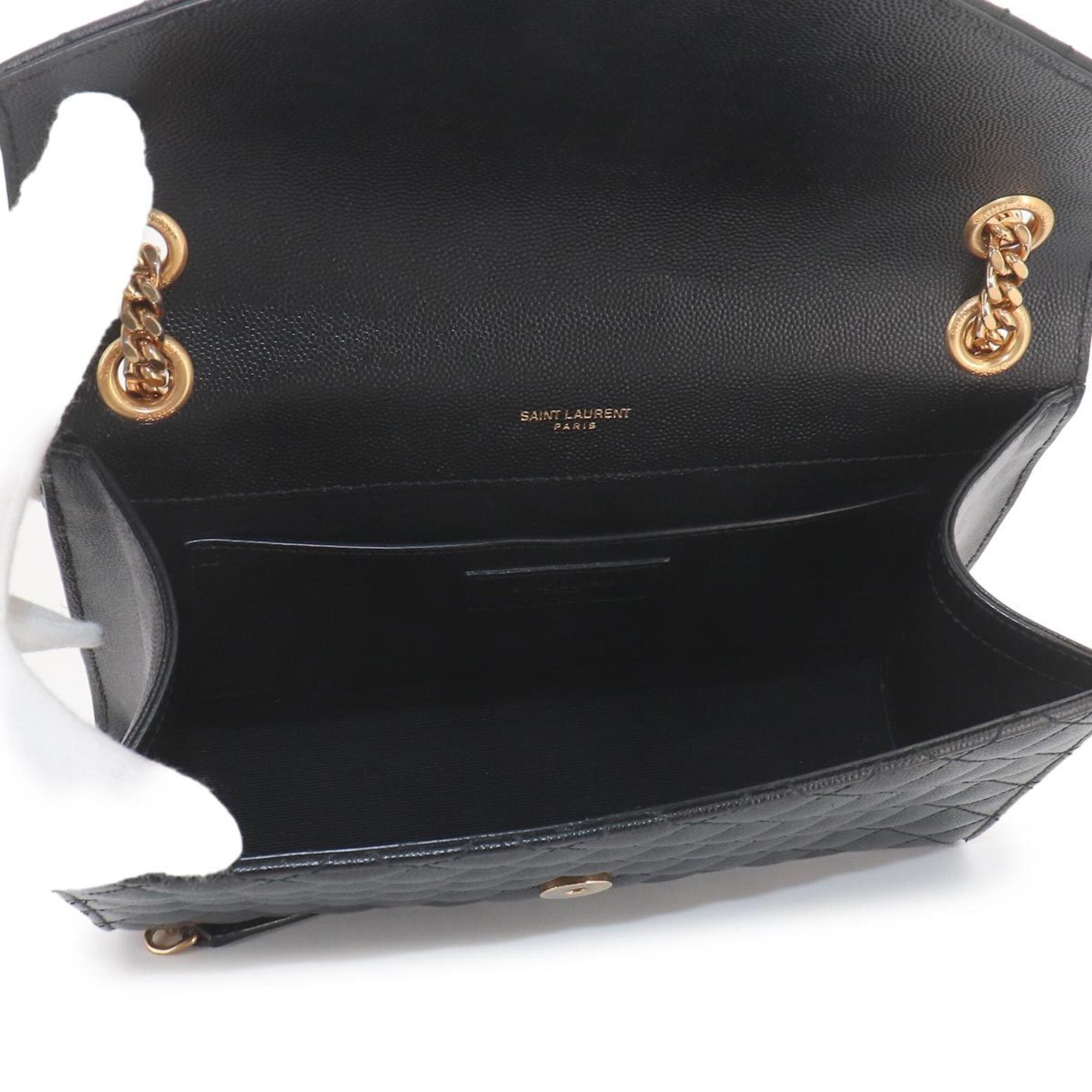 Saint Laurent Black Leather Handbag Shoulder Bag (Pre-Owned)